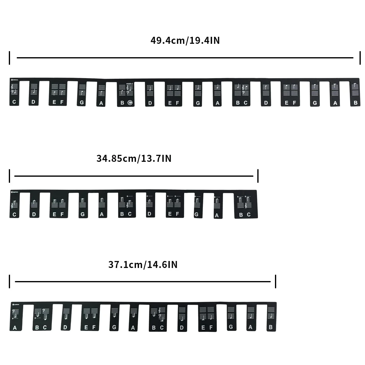 Piano Keyboard Note Labels Piano Notes Guide for Beginner，Removable Silicone Piano Keyboard Stickers，88-Key Full Size Keyboard Stickers for Beginners Kids Learning and practice - Image 5