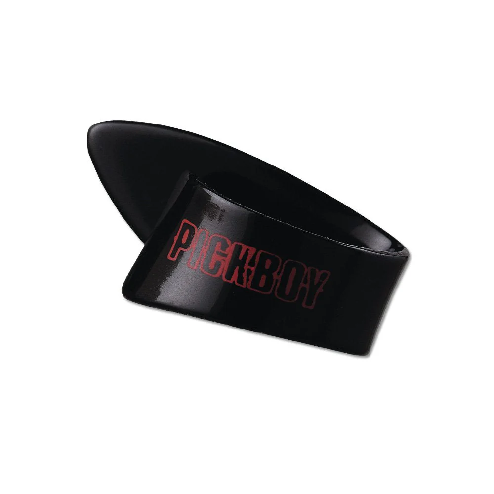Pickboy Thumb pick, Black, Cellulose, 1.50mm, medium, 25 picks