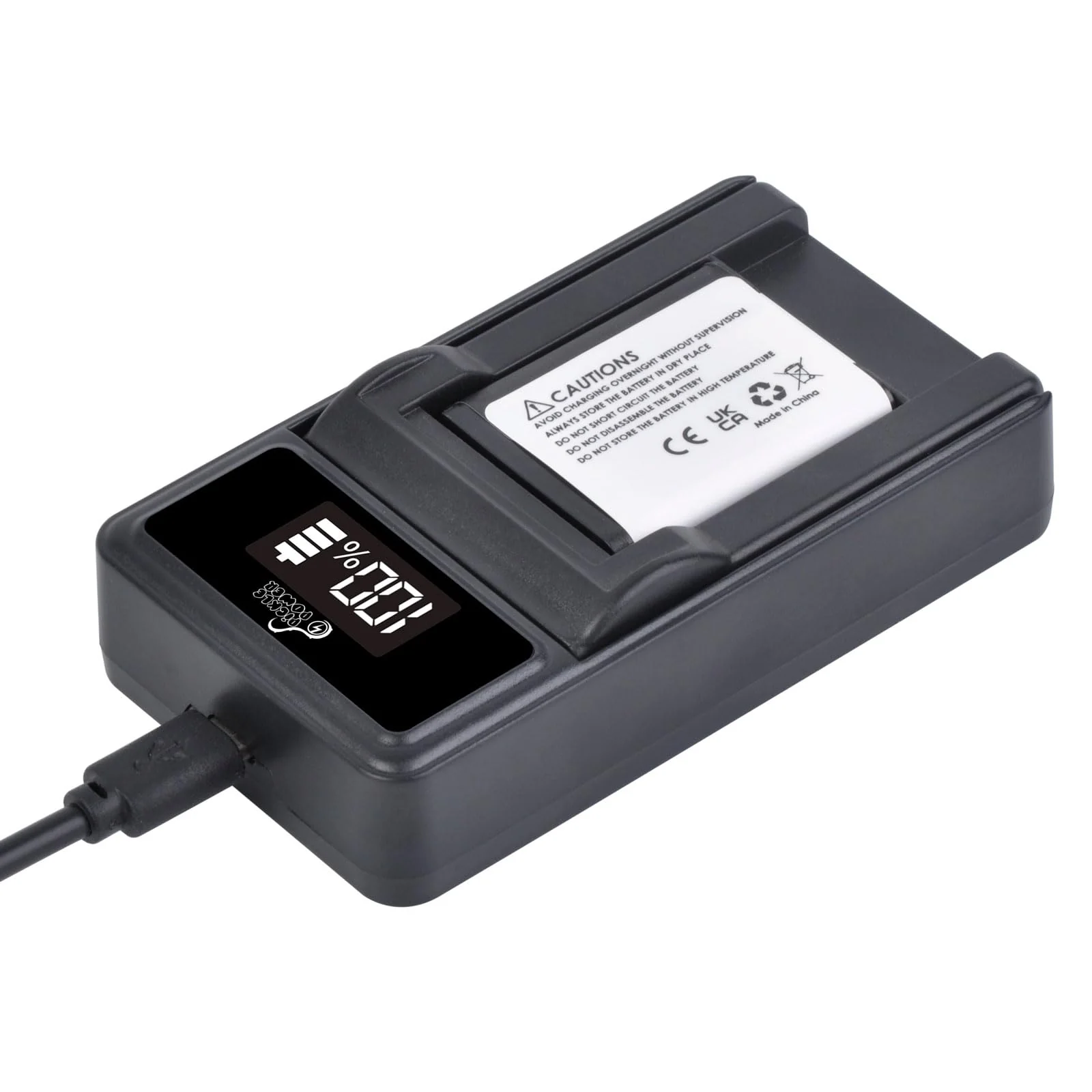 Pickle Power EN-EL19 NP-BJ1 Battery and LED USB Charger Compatible with Nikon Coolpix S32 S33 S100 S2800 S3100 S3200 S3300 S3500 S3600 S3700 S4100 S4200 S4300 S5200 S5300 S6500 S6600 S6800 S6900 S7000 - Image 2