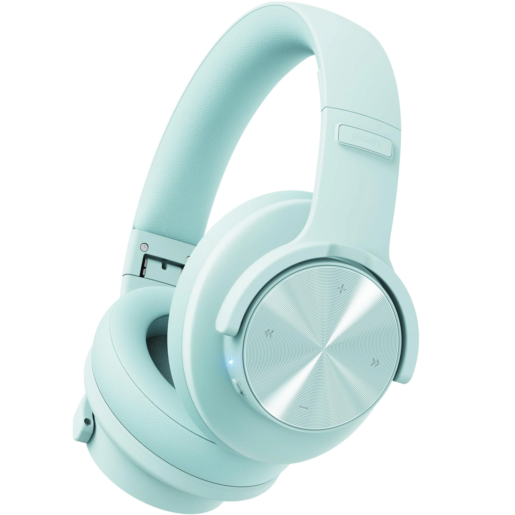 Picun B8 Bluetooth Headphones Over Ear, 120H Playtime Wireless Headphones with 3 EQ Modes Low Latency, Hands-Free Calls, Deep Bass Headphones for Travel Home Office Cellphone PC (Cyan) Cyan