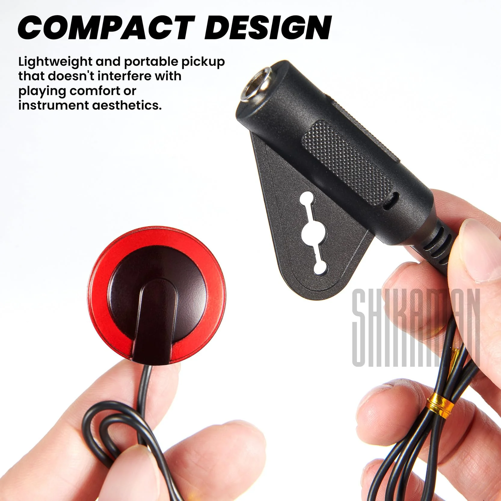 Piezo Contact Microphone Pickups for Guitar, Violin, Viola, Cello, Banjo, Ukulele, Mandolin and More (12 Pack) 12 Pack - Image 3