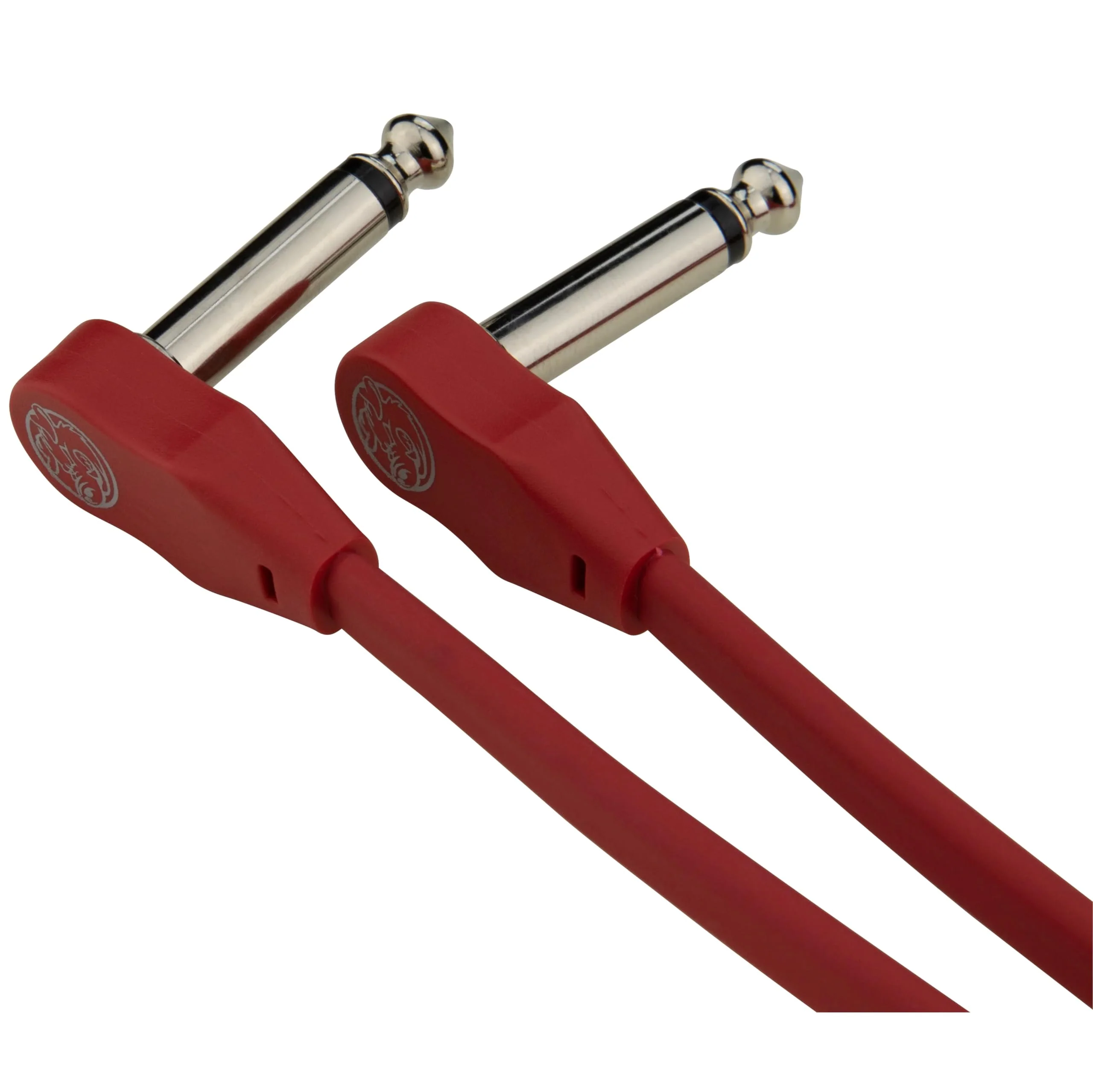 Pig Hog Lil Pigs 1 ft Low Profile Patch Cables 2 Pack, Candy Apple Red - Image 2