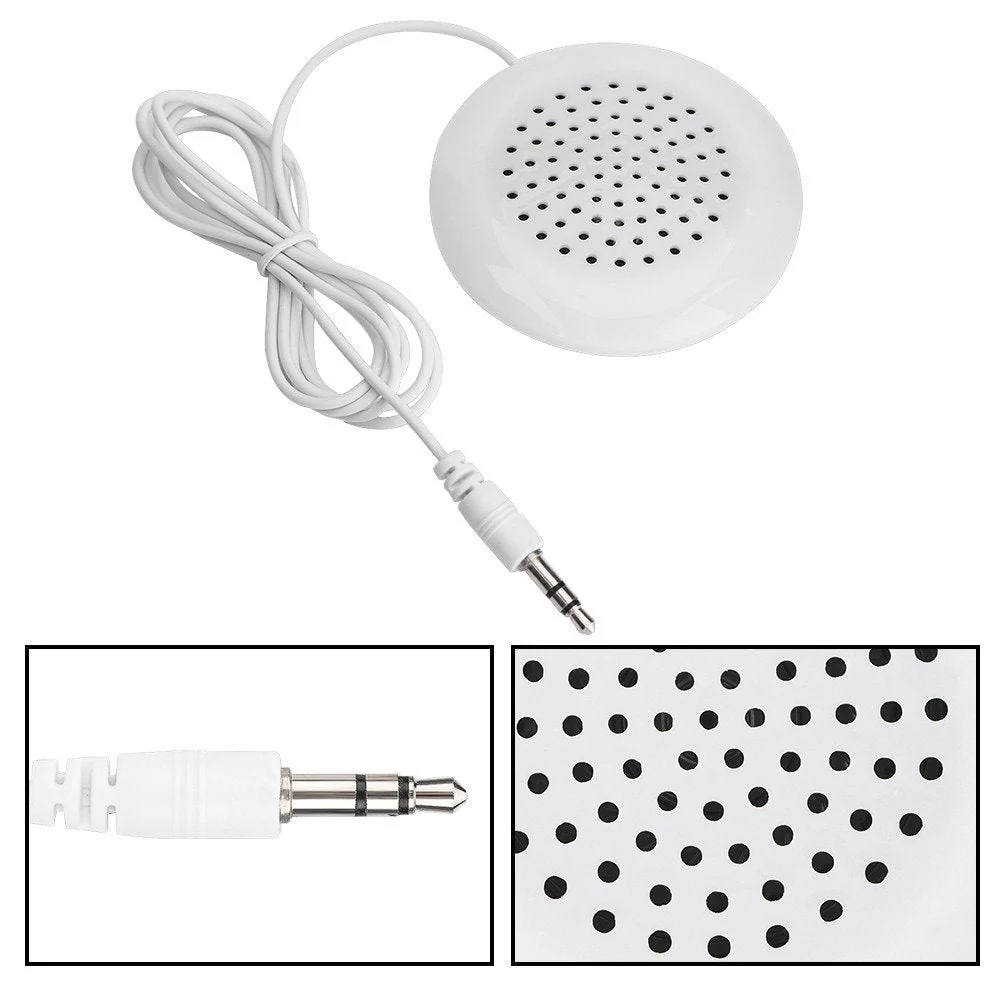 Pillow Speaker, Portable Mini Speaker, DIY Pillow Speaker 3.5mm Mini Stereo Speaker of MP3 Phone Portable CD for Sleep, Home, Outdoors, Shower - Image 6