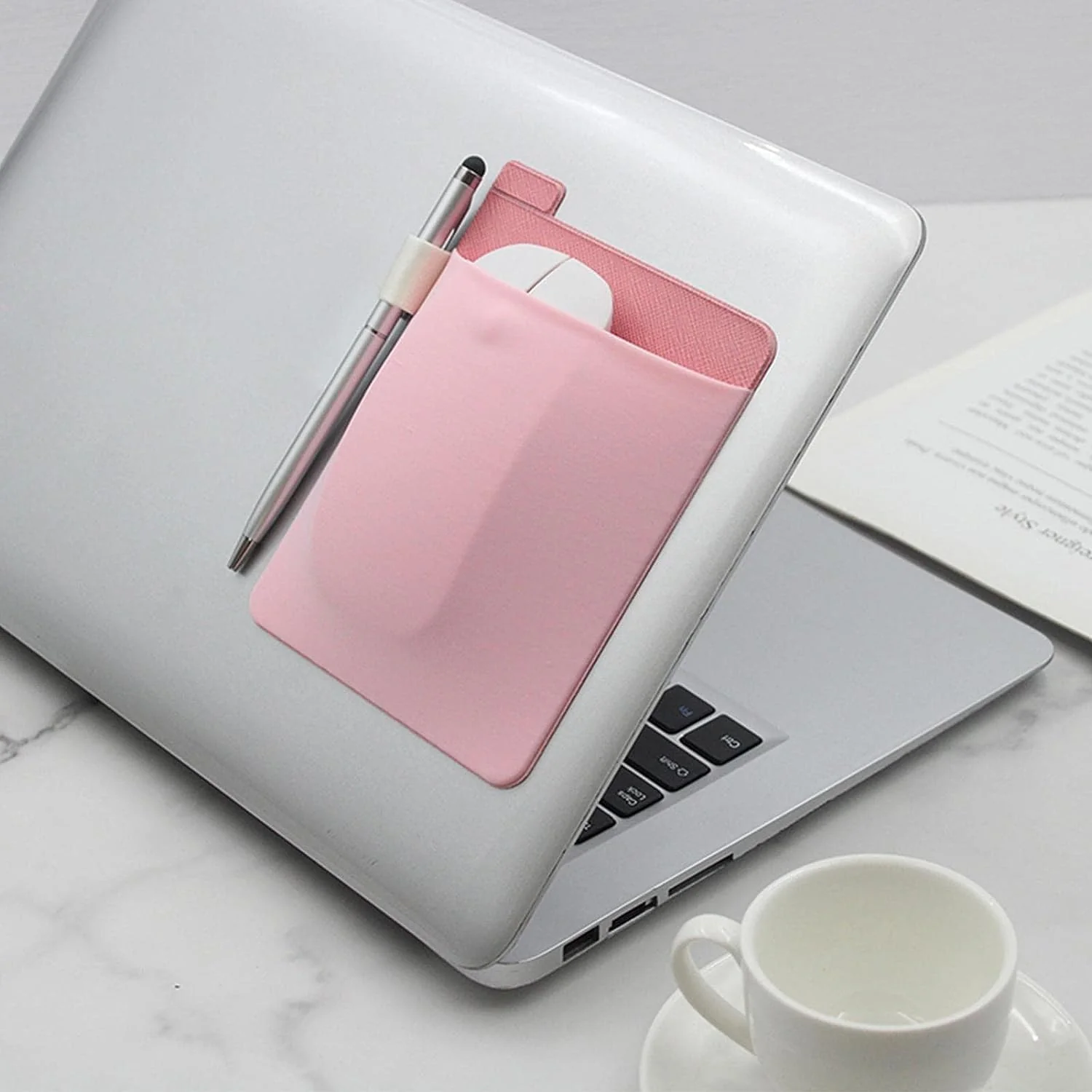 Pink External Hard Drive Holder - External Hard Drive Adhesive Carrying Case,Reusable Sleeve Storage Organizer Computer Hard Drive Bags and Cases for Battery Pack, Computers and Accessories - Image 5