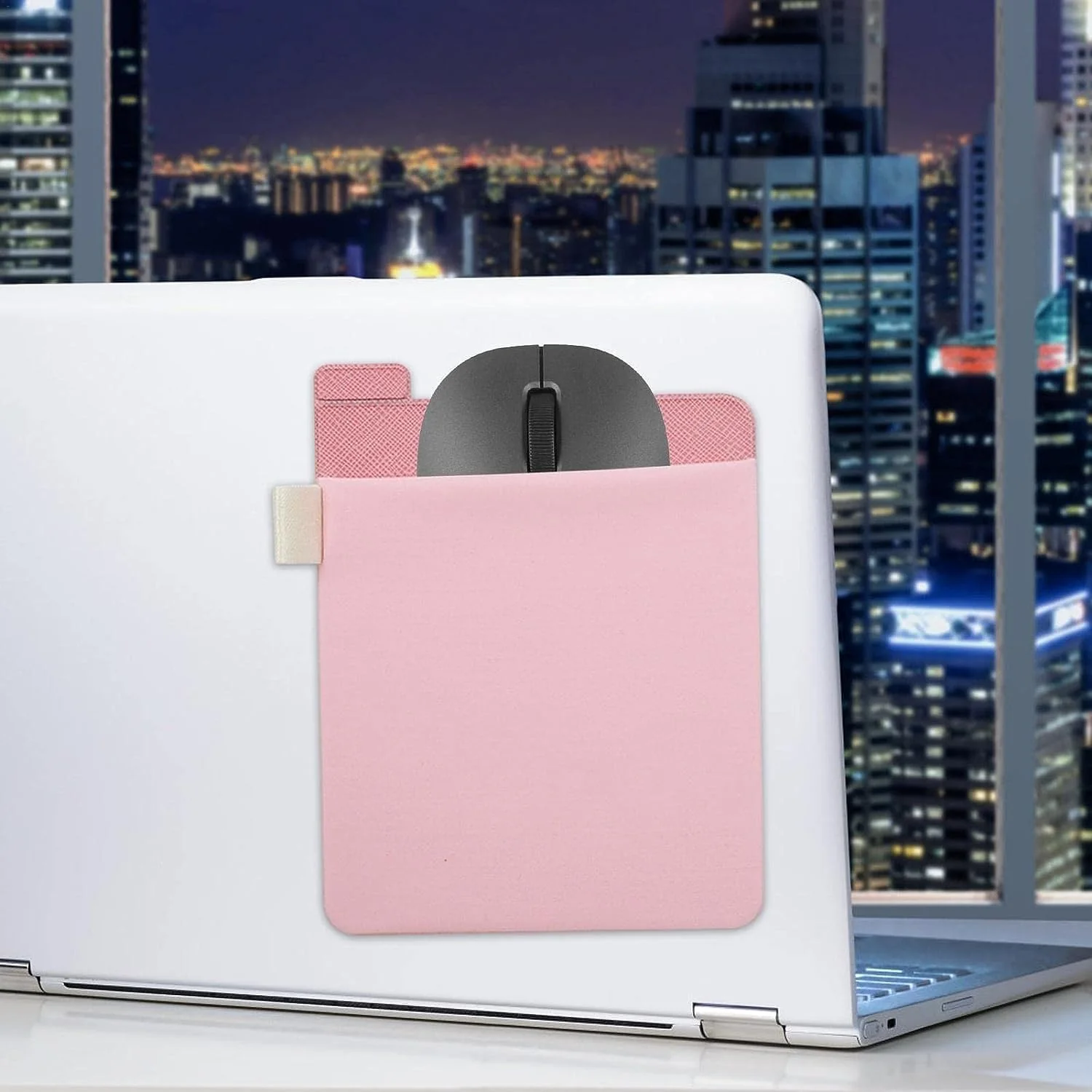 Pink External Hard Drive Holder - External Hard Drive Adhesive Carrying Case,Reusable Sleeve Storage Organizer Computer Hard Drive Bags and Cases for Battery Pack, Computers and Accessories - Image 6