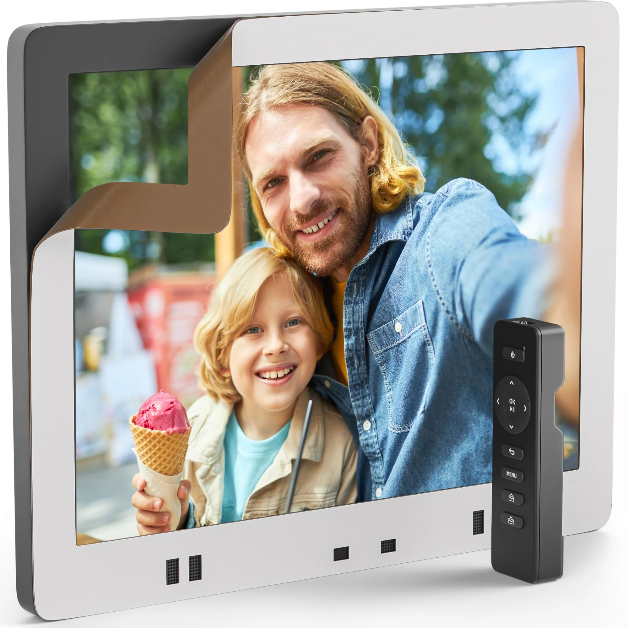 Pix-Star Digital Photo Frame Skins (White, 15 Inch) White
