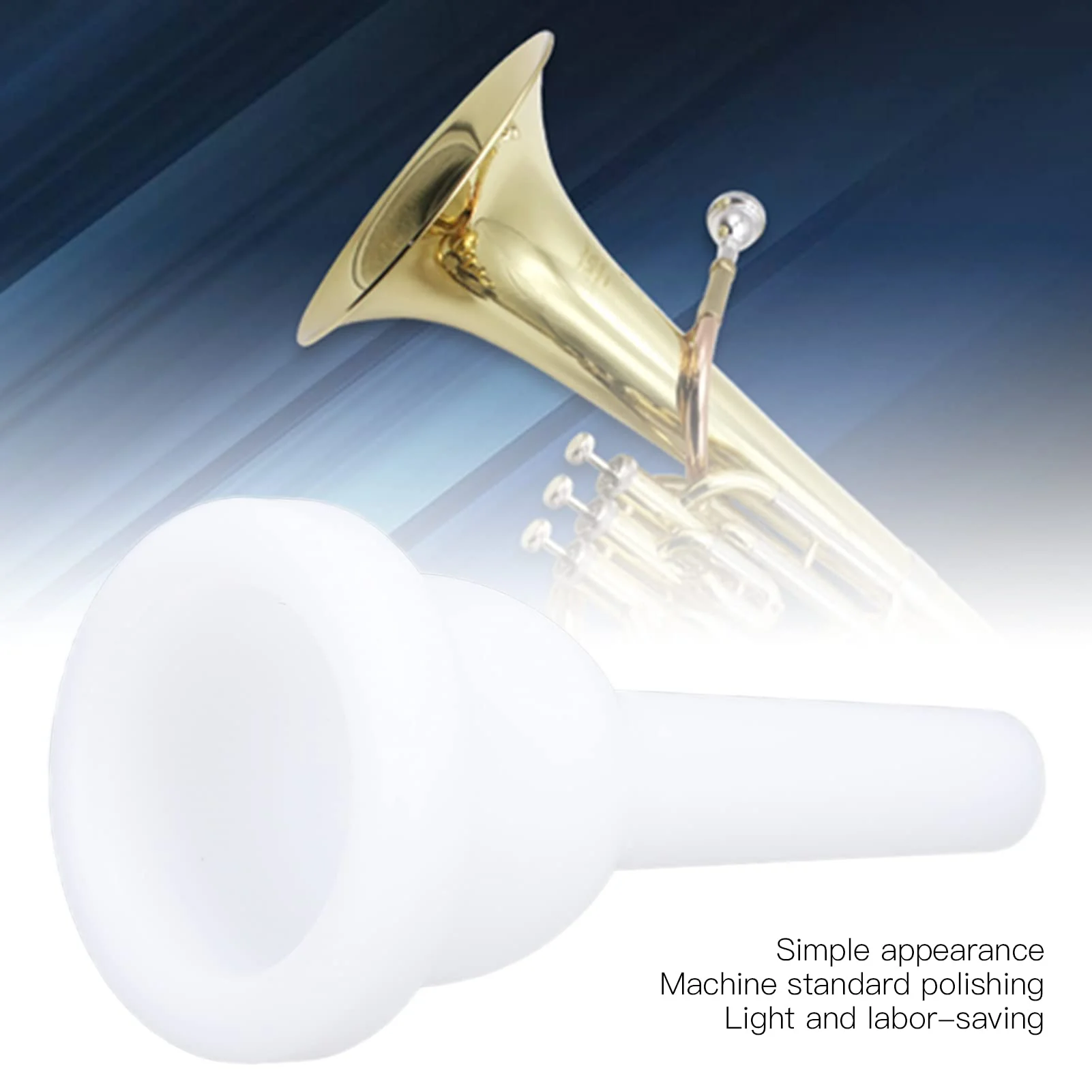 Plastic Tuba Mouthpiece, ABS Accessories Tuba Mouthpieces for Wind Instrument - Image 2
