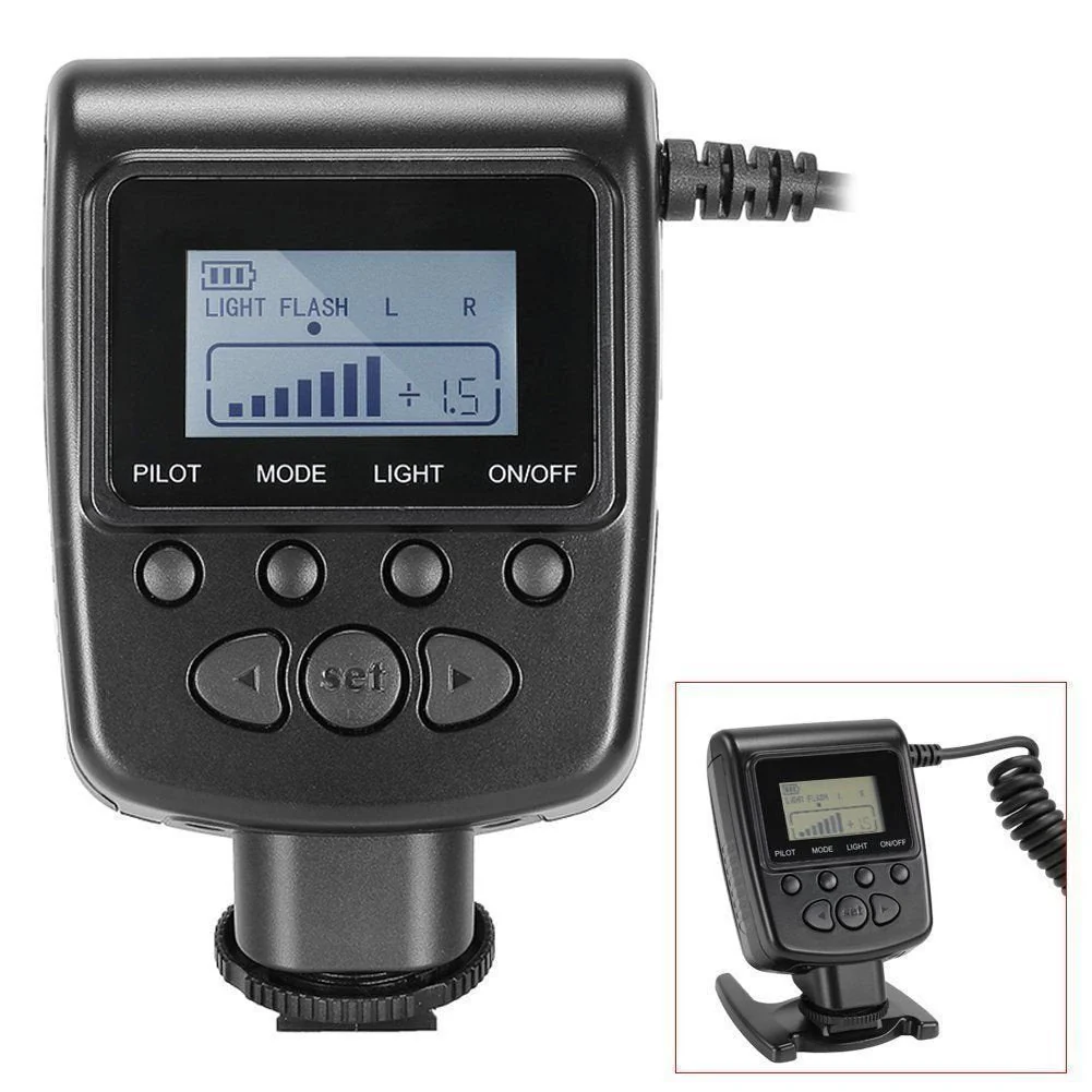 PLOTURE Flash Light with LCD Display Adapter Rings and Flash Diff-Users Works with Canon Nikon and Other DSLR Cameras - Image 3