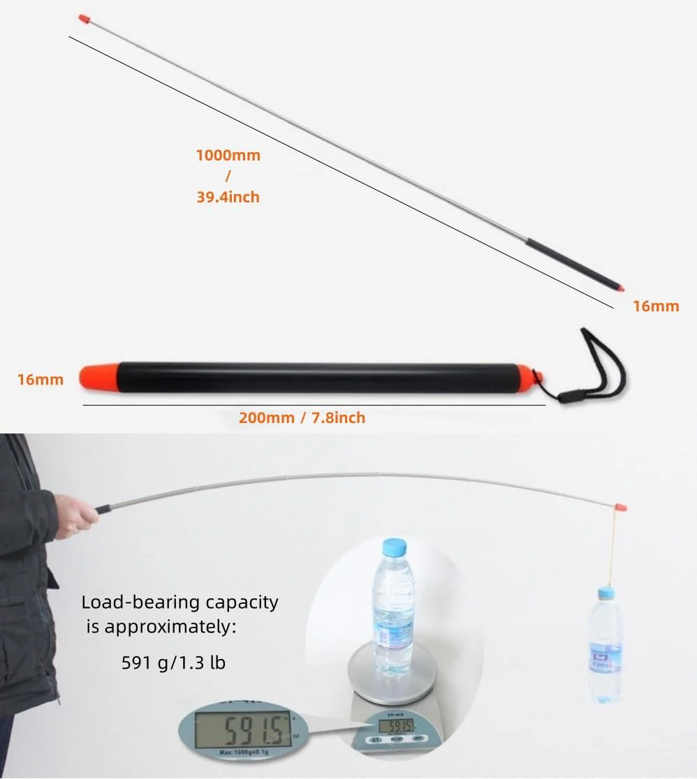 Pointer Sticks,Extendable Pointer,Hand Pointer Classroom Pointer for Teacher,Telescopic Teacher Pointer Retractable Pointer Hand Pointer for Kids (1 PCS Extendable 39.4 Inch, Black) 1 PCS Extendable 39.4 Inch - Image 5