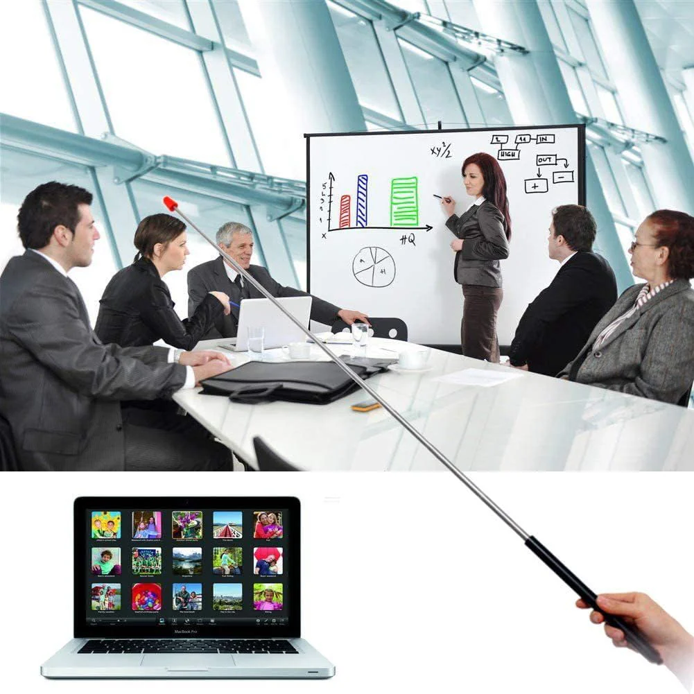 Pointer Sticks,Extendable Pointer,Hand Pointer Classroom Pointer for Teacher,Telescopic Teacher Pointer Retractable Pointer Hand Pointer for Kids (1 PCS Extendable 39.4 Inch, Black) 1 PCS Extendable 39.4 Inch - Image 6