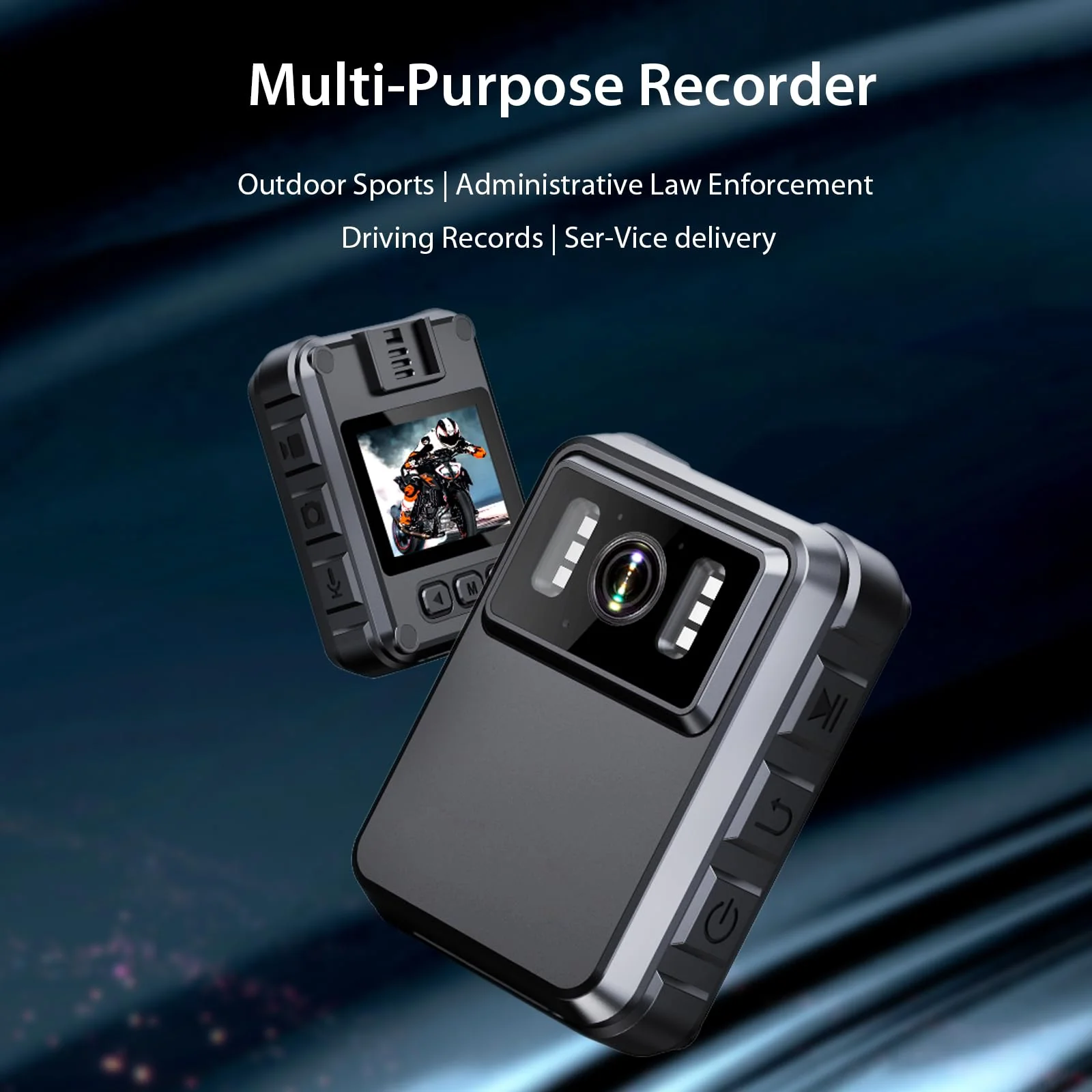 Police Body Cameras with Audio and Video Recording, Body Mounted Video Camera Built-in 64GB, Personal Wearable Cam with 2.0” Screen, Night Vision, IP65, for Police Law Enforcement, Security(No Wifi) - Image 6