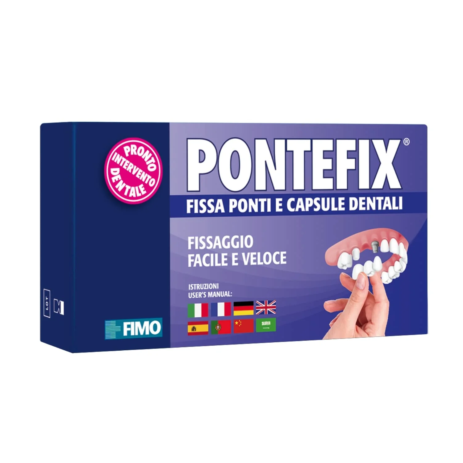 Pontefix Dental Tooth Cement - Attaches Bridges, Crowns and Pin Teeth, Do It Yourself