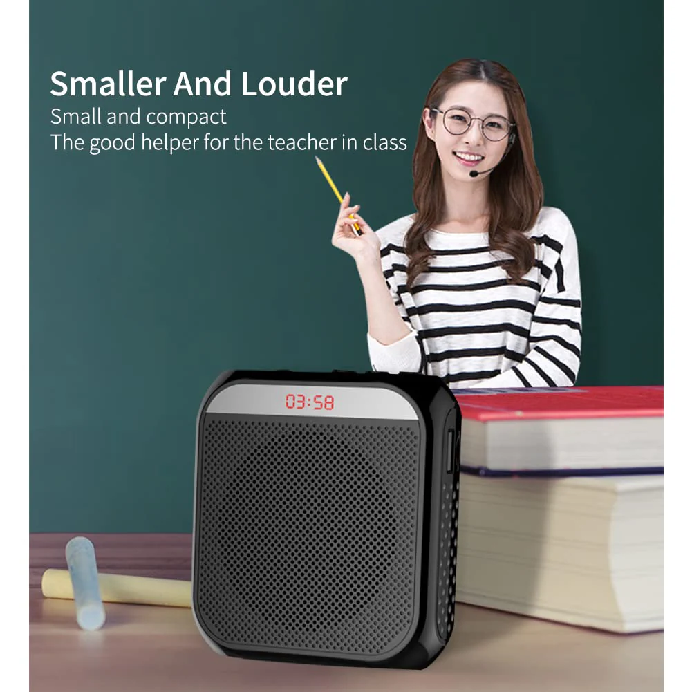 Portable Amplifier, Rechargeable Teacher Microphone, MiNi Amplifier System, Classroom Microphone, Tour Guide, Yoga Outdoor - Image 2