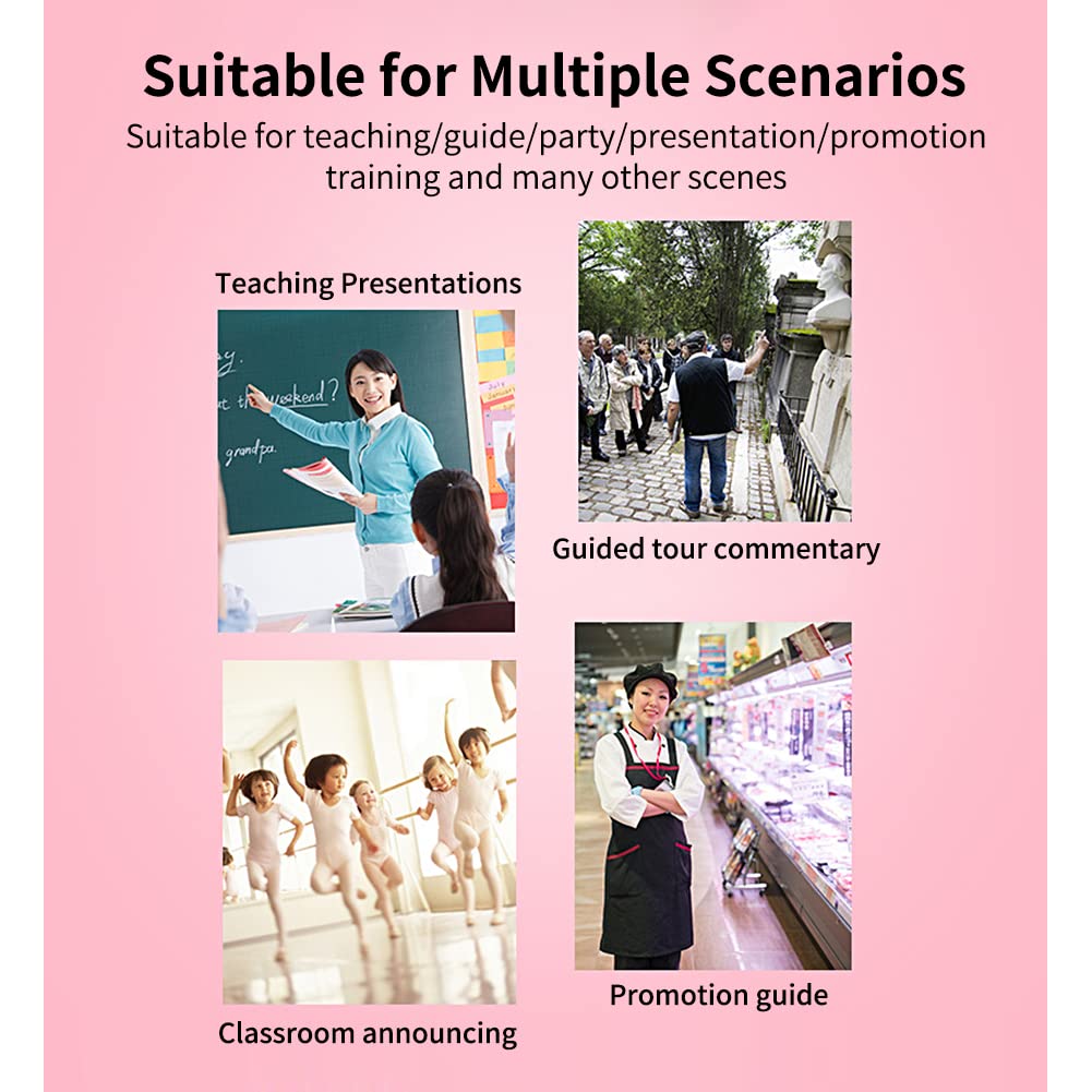 Portable Amplifier, Rechargeable Teacher Microphone, MiNi Amplifier System, Classroom Microphone, Tour Guide, Yoga Outdoor - Image 7