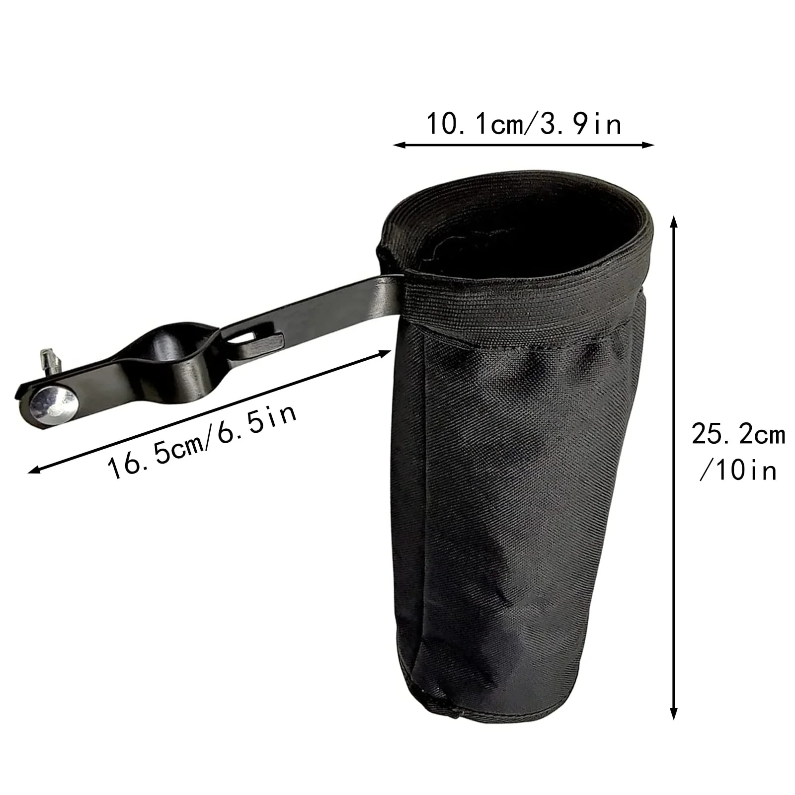 Portable Nylon Drum Stick Bag, Quick Change Drum Stick Holder for Drum Set, Waterproof and Dustproof Drum Sticks Bag, Percussion Stick Bag with Large Capacity Black - Image 2