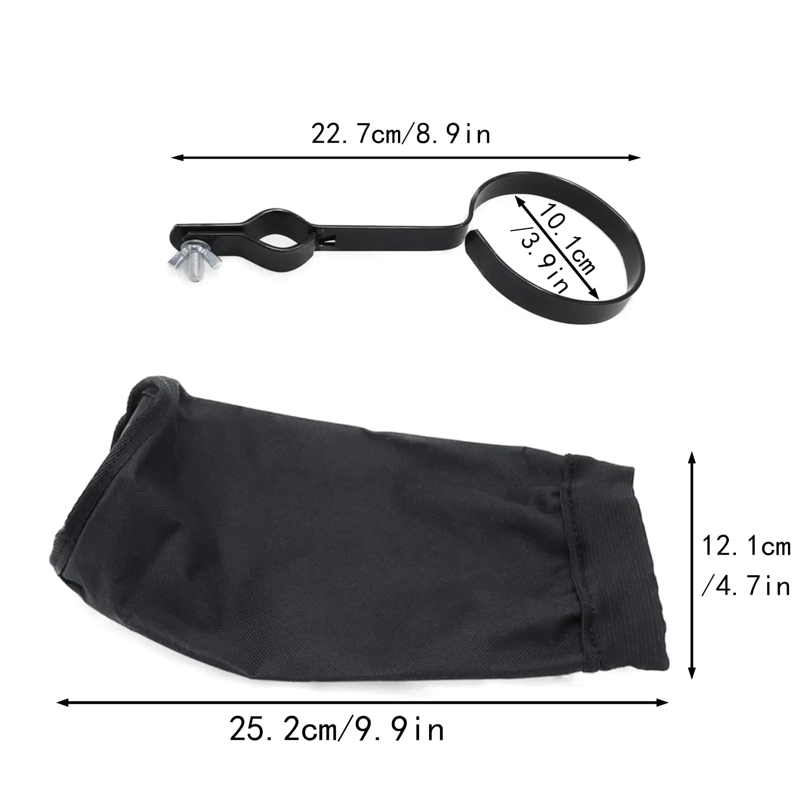 Portable Nylon Drum Stick Bag, Quick Change Drum Stick Holder for Drum Set, Waterproof and Dustproof Drum Sticks Bag, Percussion Stick Bag with Large Capacity Black - Image 3