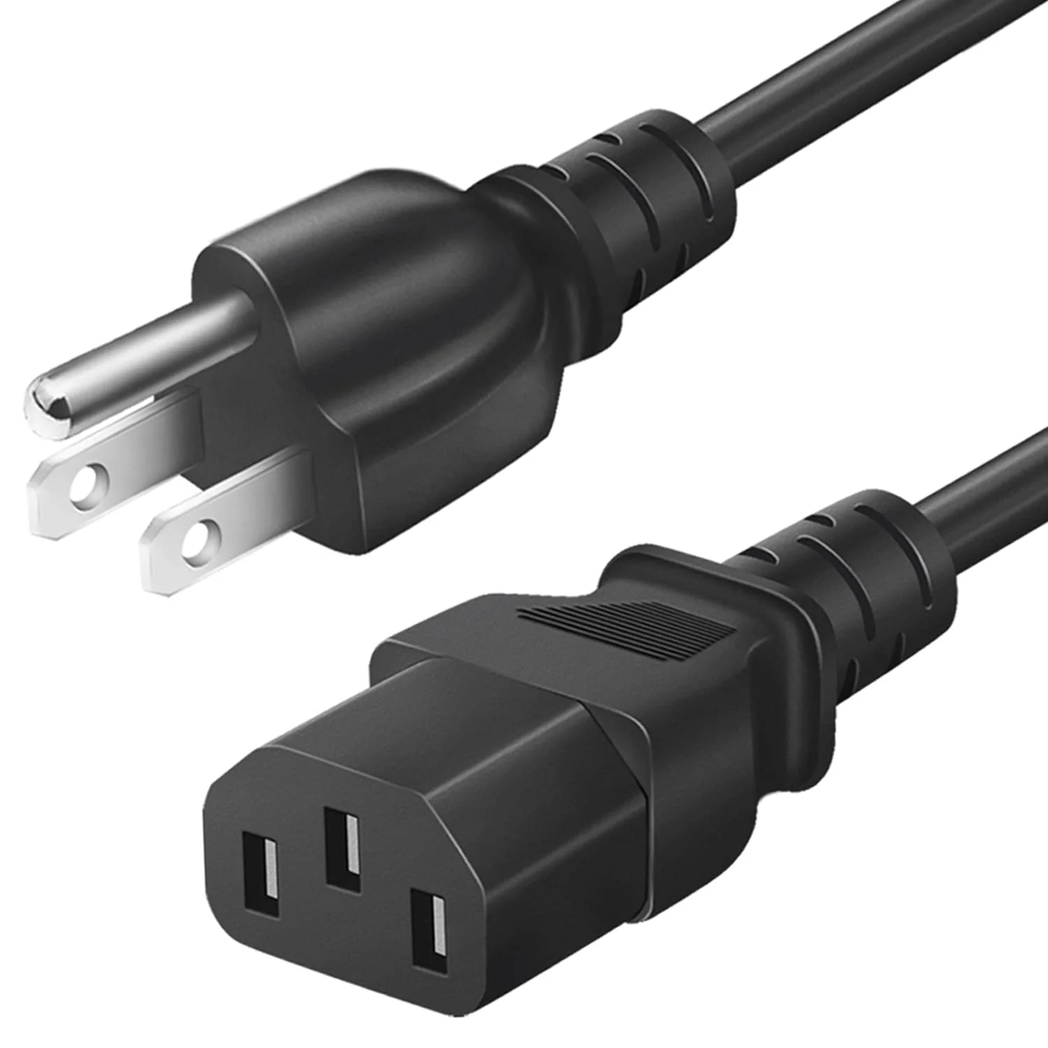 Power Cord Cable for Amplifier Musical Peavey Vox Guitar Amp PC AC Amplifiers, 18 AWG Universal 3 Prong Replacement AC Power Cord Cable 6FT 6 Feet