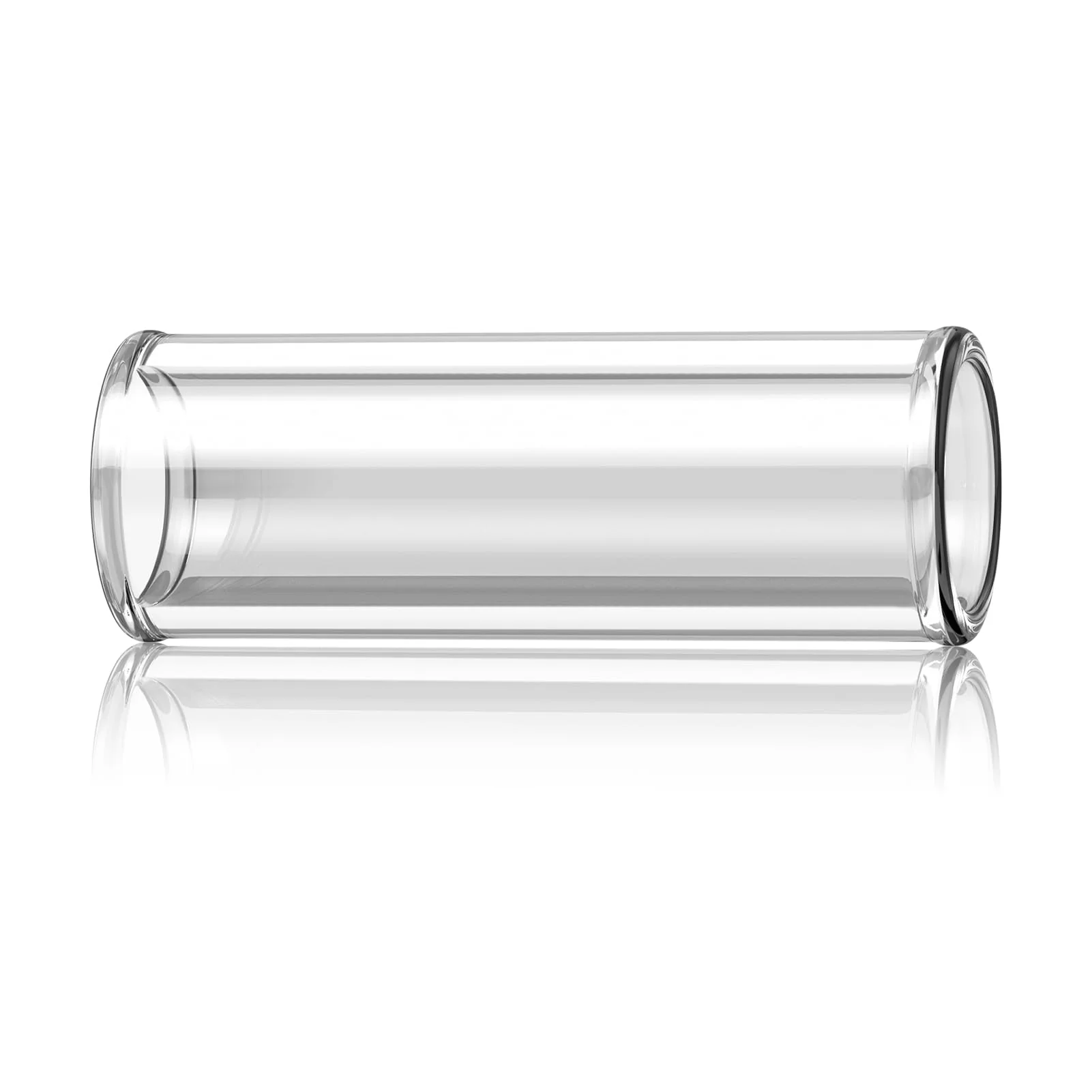 Premium Glass Guitar Slide for Electric and Acoustic - Thick Knuckle Glass Finger Slide Guitar Heavy Glass Guitar Slides Ring Size 9 Length 2.36 inch ring size 9 - length 2.36 inch clear - Image 2