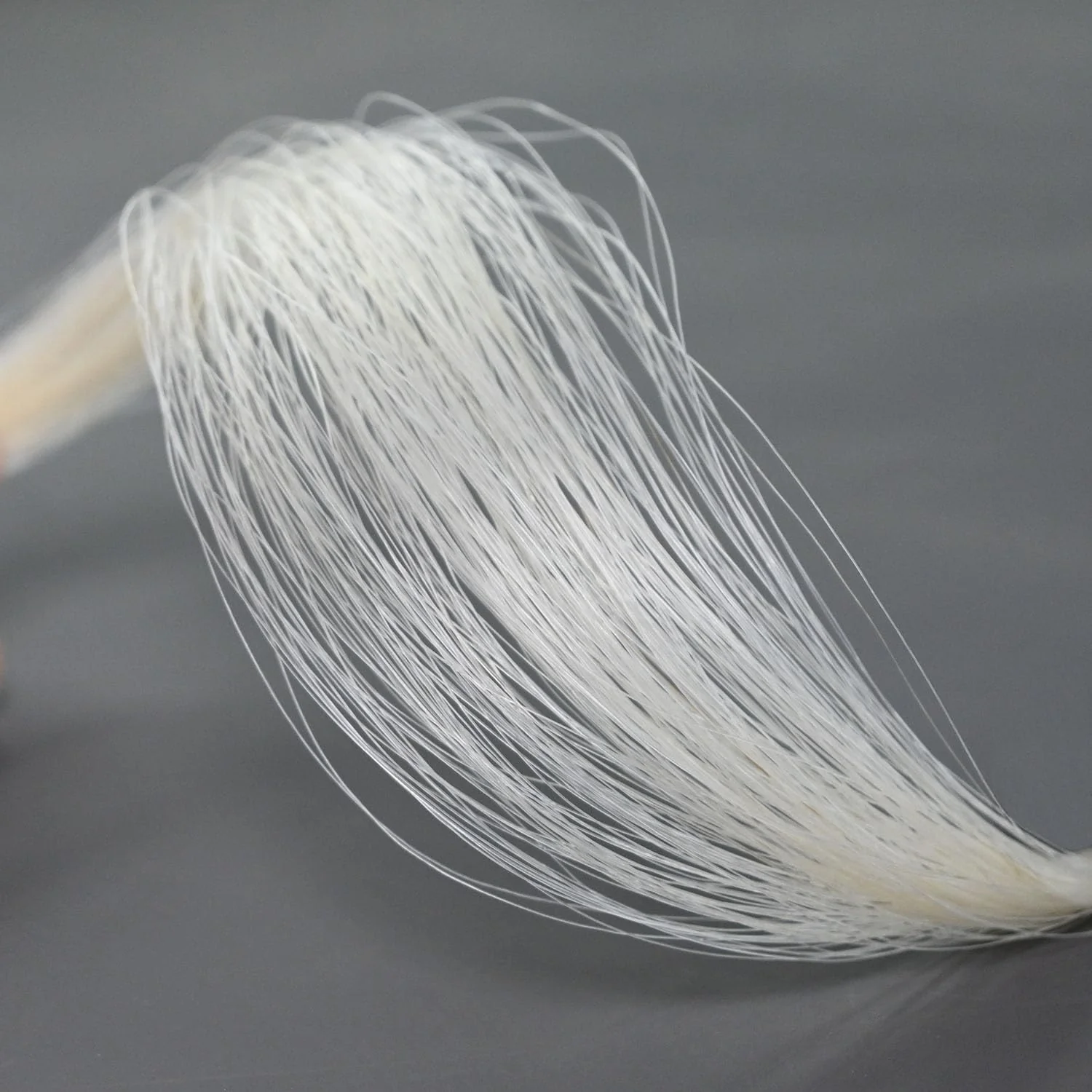 Premium Mongolian Horse Hair for Bass Bow Unbleached, White 29'' Music Instrument Accessories - Image 2