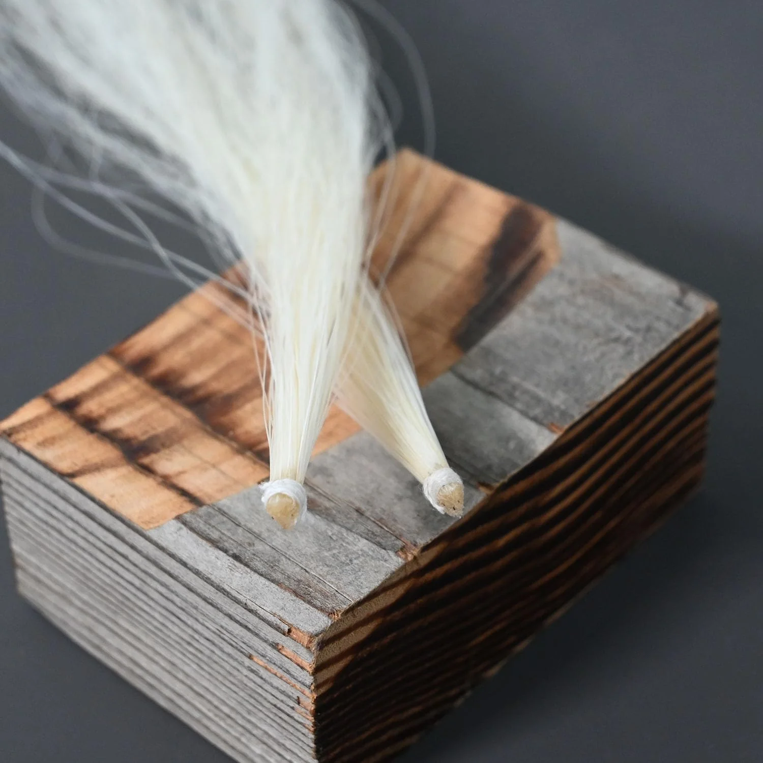 Premium Mongolian Horse Hair for Cello Bow Unbleached, White 29'' Music Instrument Accessories(2 Hanks) - Image 4
