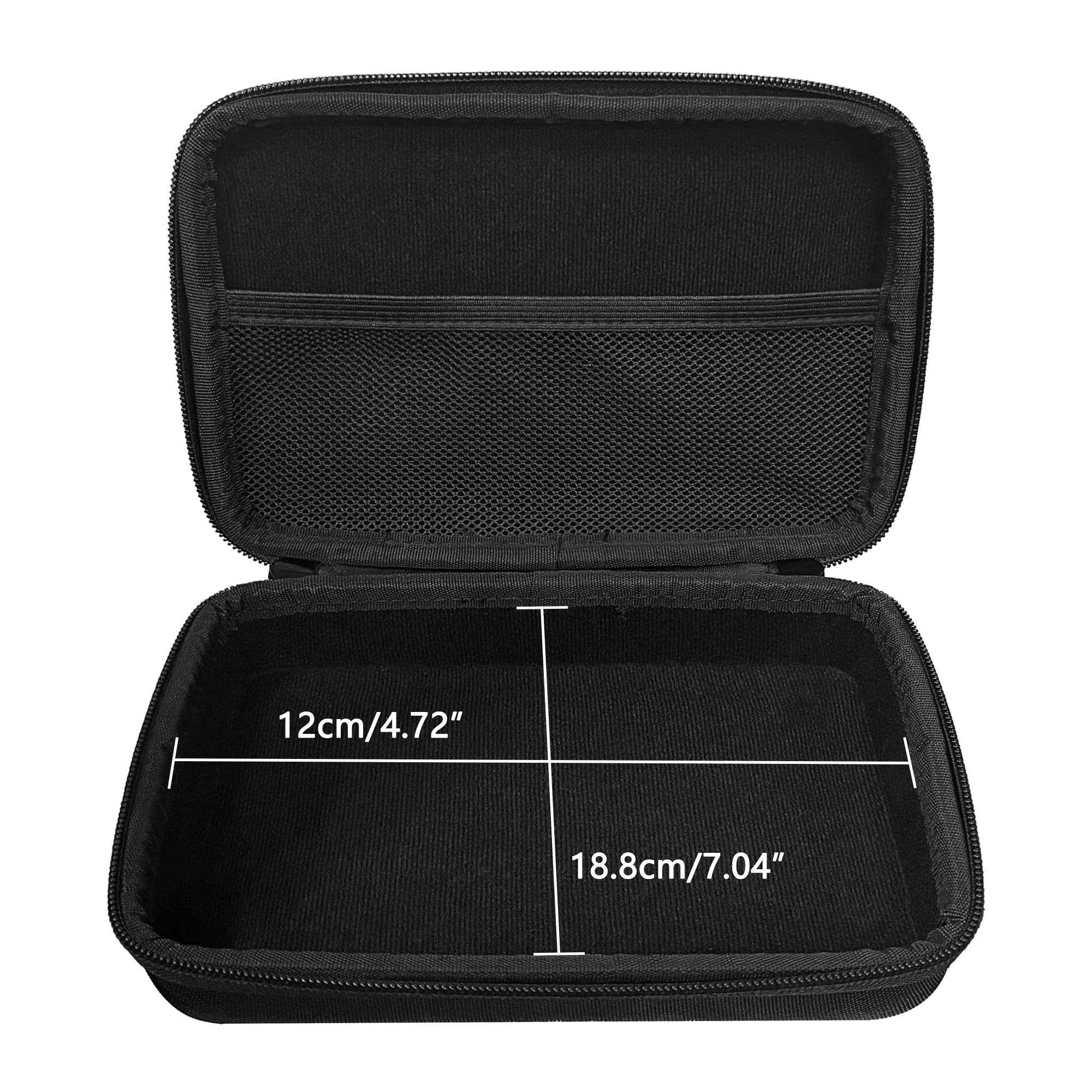 Premium Velvet Travel Case Compatible with Focusrite Scarlett 2i2 case 4th Gen Audio Interface, HardShell case Match 2i2 Protective Travel Carrying cover Bag (Black) Black - Image 3