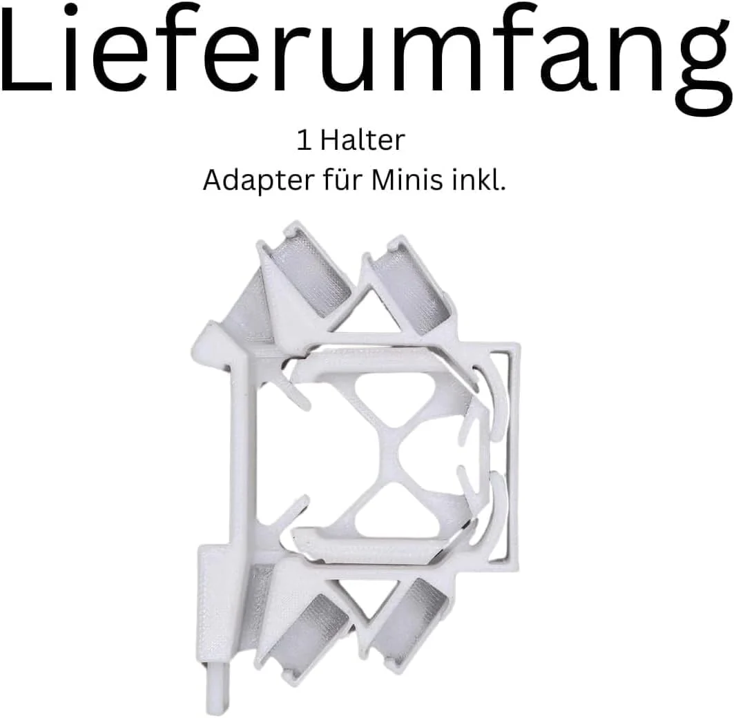 Printtastisch Shelly DIN Rail Holder without Extension for 29 Shelly Relays: Plus 1, 1 Mini Gen3, Plus 1PM, 1PM Mini Gen3, Plus 2PM, 2.5, RGBW 2, PM Gen3, DIN Rail Holder, Electrical Installation 1 Stück - Image 2