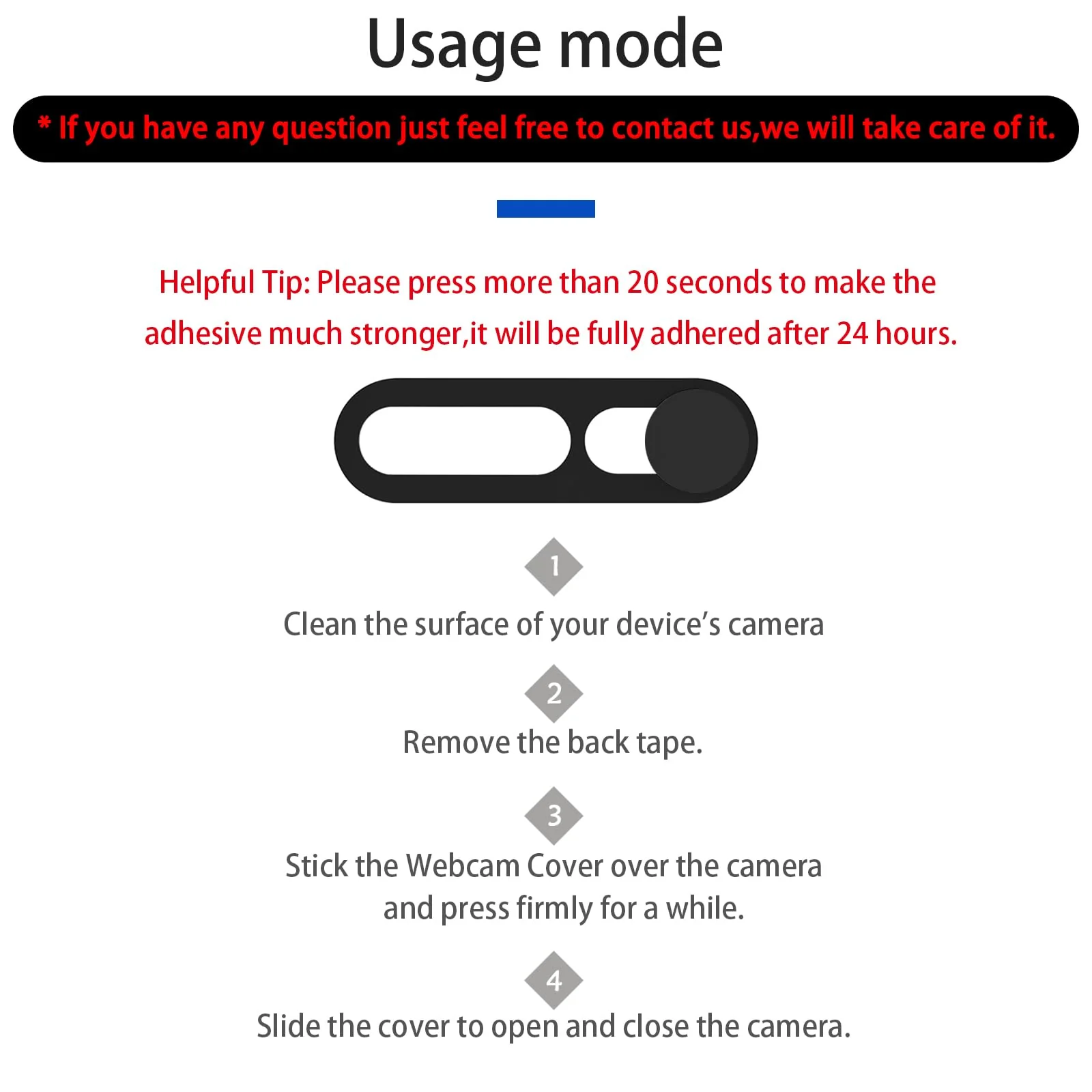 Privacy Cover Compatible for 15 Pro/iPhone 15 Pro Max with Front Camera Cover,Protect Privacy and Security But Not Affect Facial Recognition（2Pack） - Image 3
