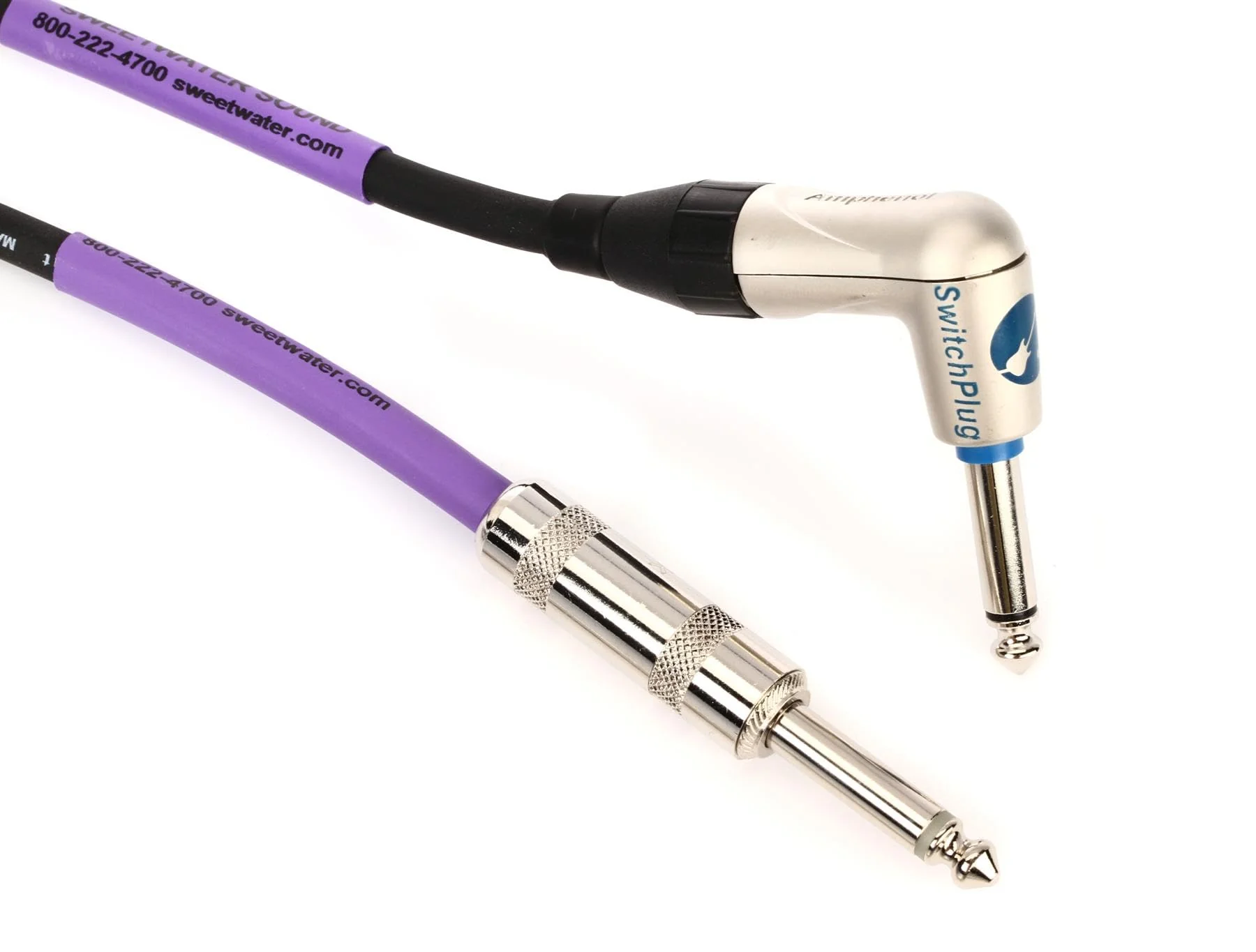 Pro Co SILENTR10 Excellines Straight to Right Angle Silent Instrument Cable - 10 foot