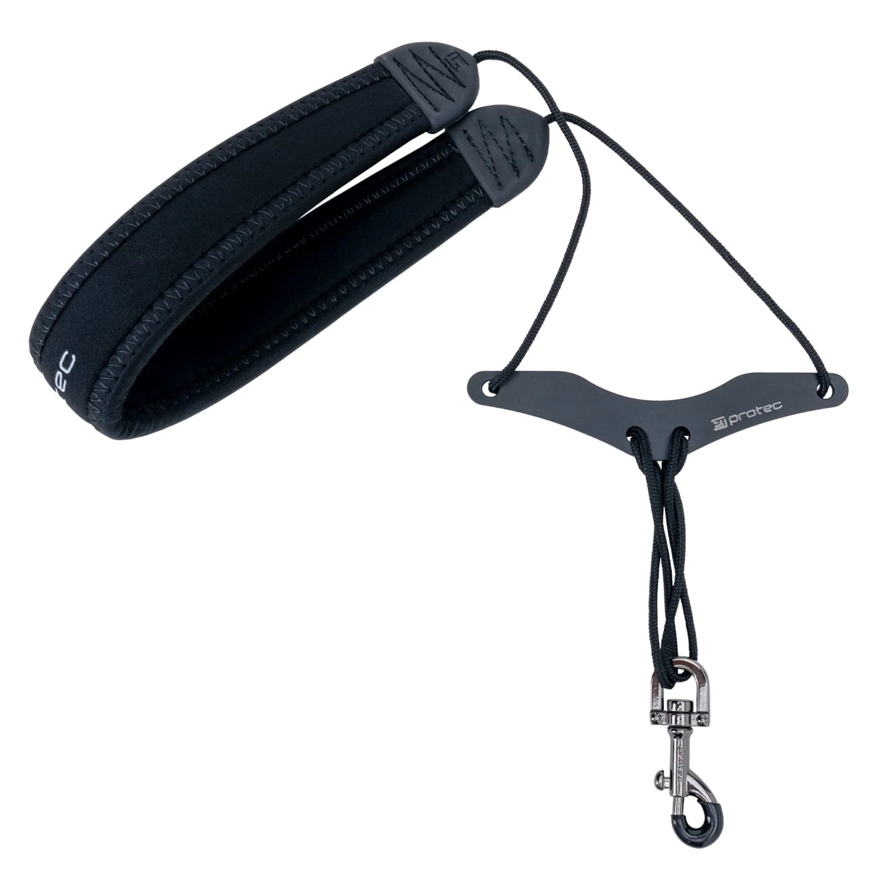 Pro-Tec 22-Inch Neoprene Saxophone Neck Strap with Comfort Bar - Black (Model NB310M) Regular - Image 2
