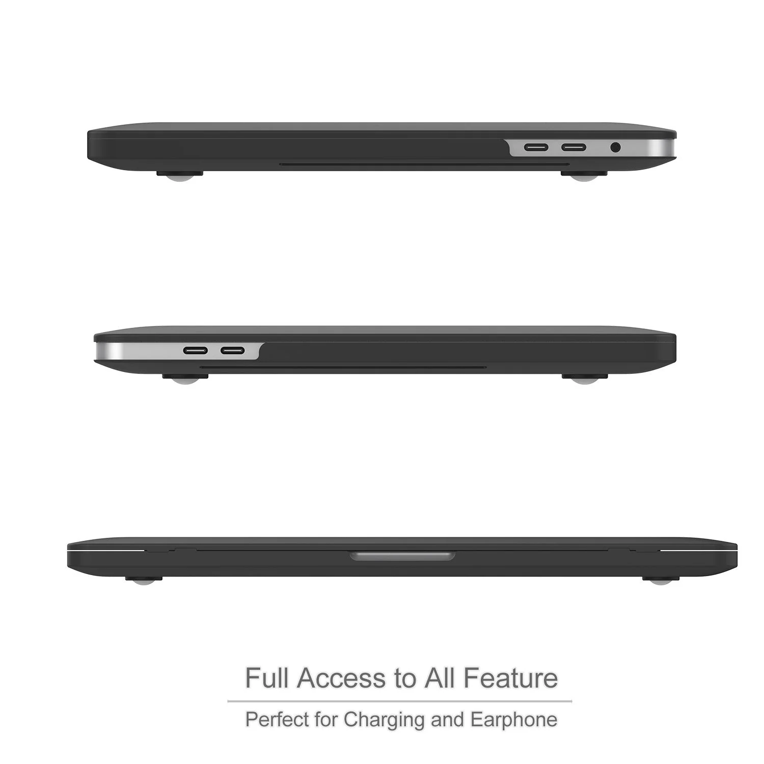 ProCase for MacBook Pro 15 2019 2018 2017 2016 A1990/A1707 with Touch Bar, Hard Shell Case and Keyboard Cover for 2016-2019 MacBook Pro 15" -Black Black - Image 5