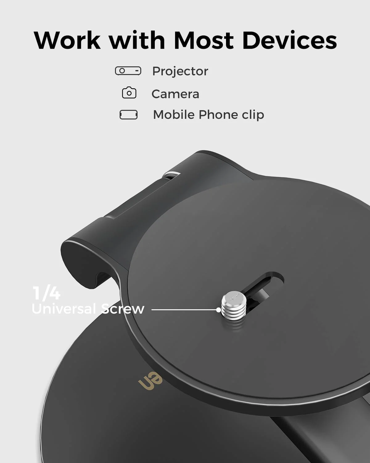Projector Foldable Stand, Ultra-Compact Foldable Stand with Easy Setup and 180-Degree Rotation, Fits The Eazze Series, Lightweight 367g (Only Stand) - Image 5
