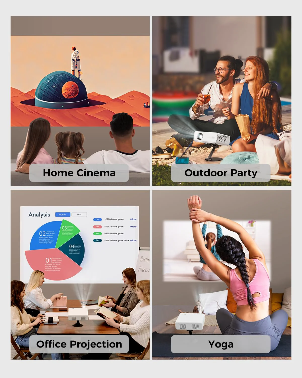 Projector Foldable Stand, Ultra-Compact Foldable Stand with Easy Setup and 180-Degree Rotation, Fits The Eazze Series, Lightweight 367g (Only Stand) - Image 7
