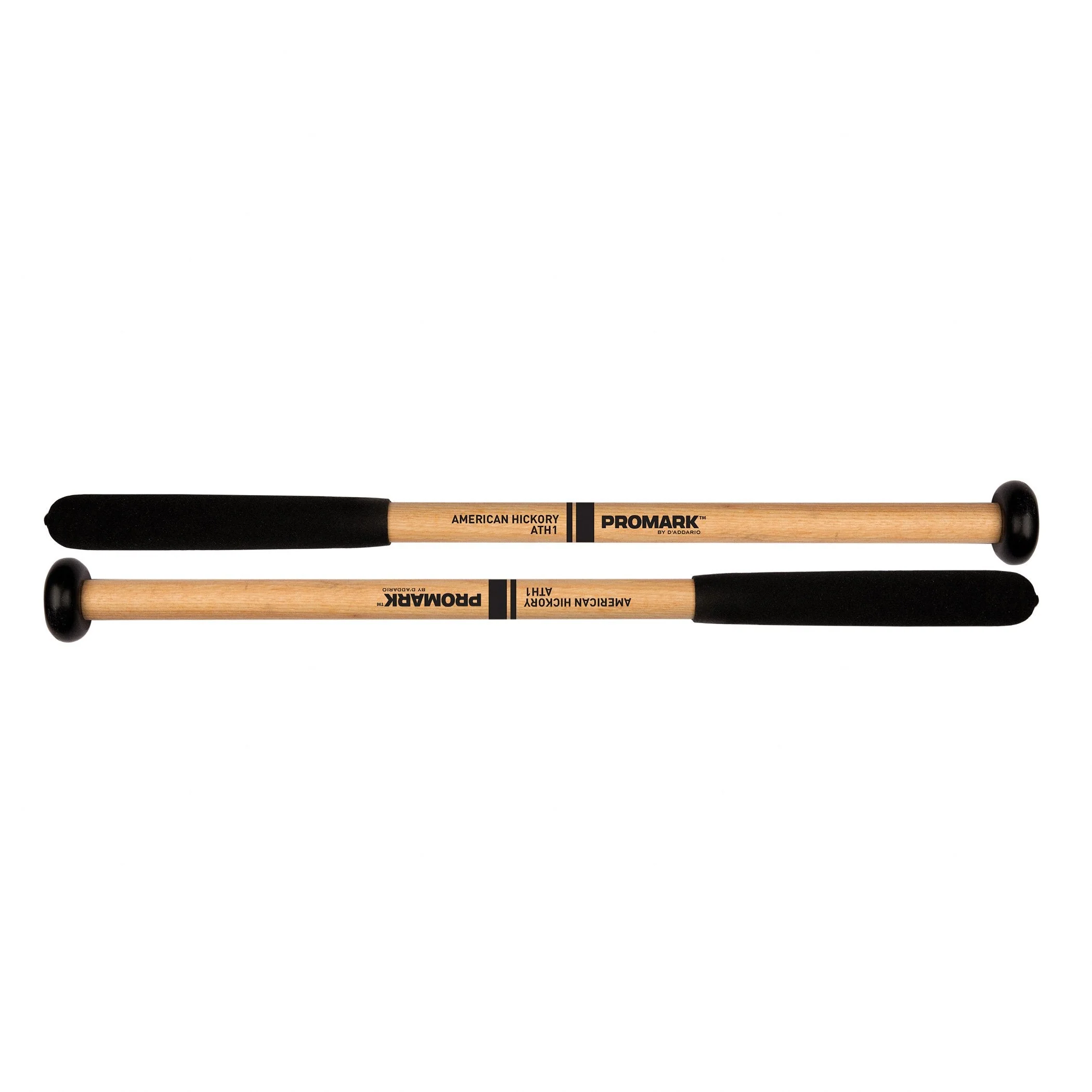 Promark ATH1 Hickory Shaft Nylon Cookie Head Tenor Mallet Nylon Cookie Tenor Mallet