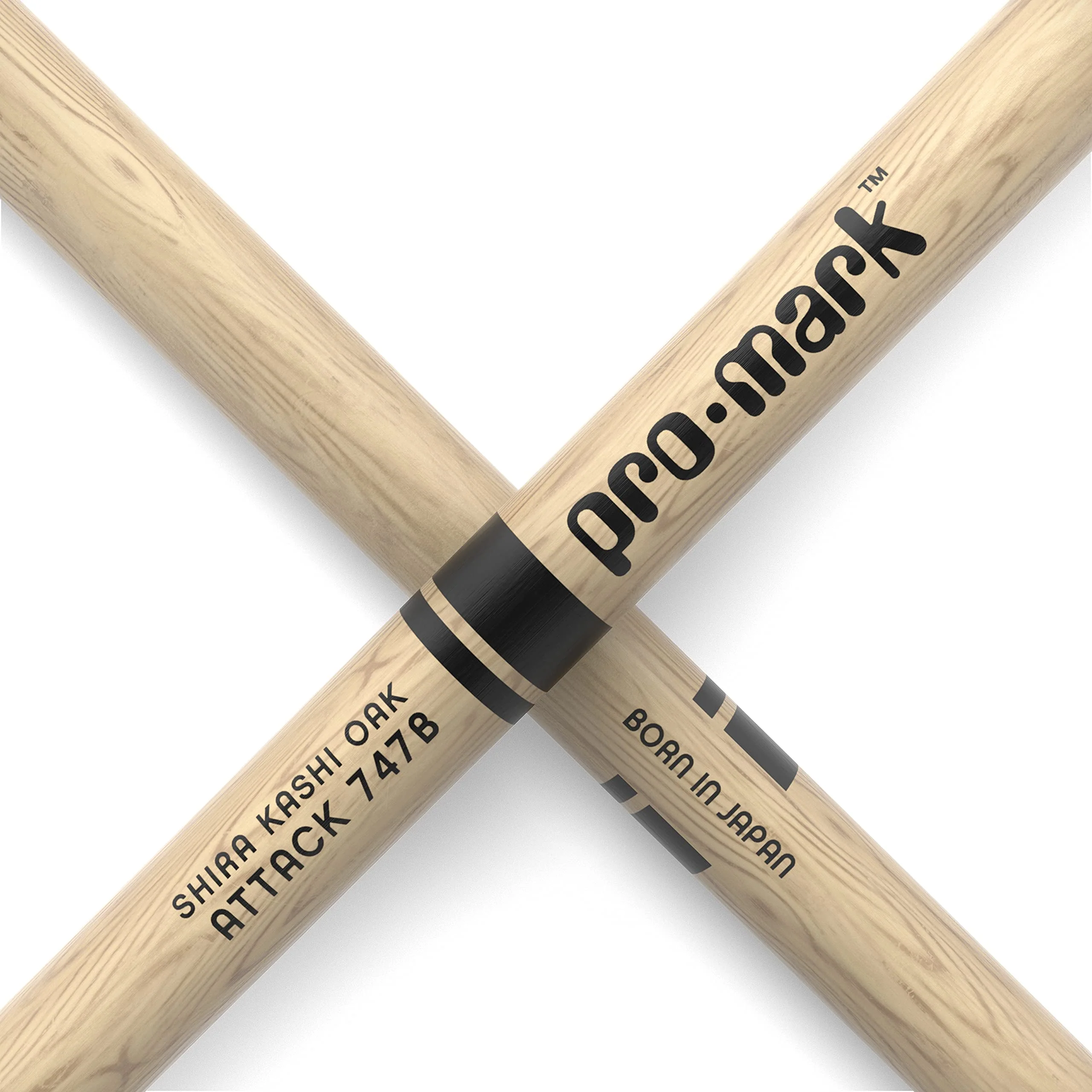 ProMark Drum Sticks - Classic Attack 747B Shira Kashi Oak Drumsticks, Oval Nylon Tip, One Pair Classic, Attack 747B - Image 5