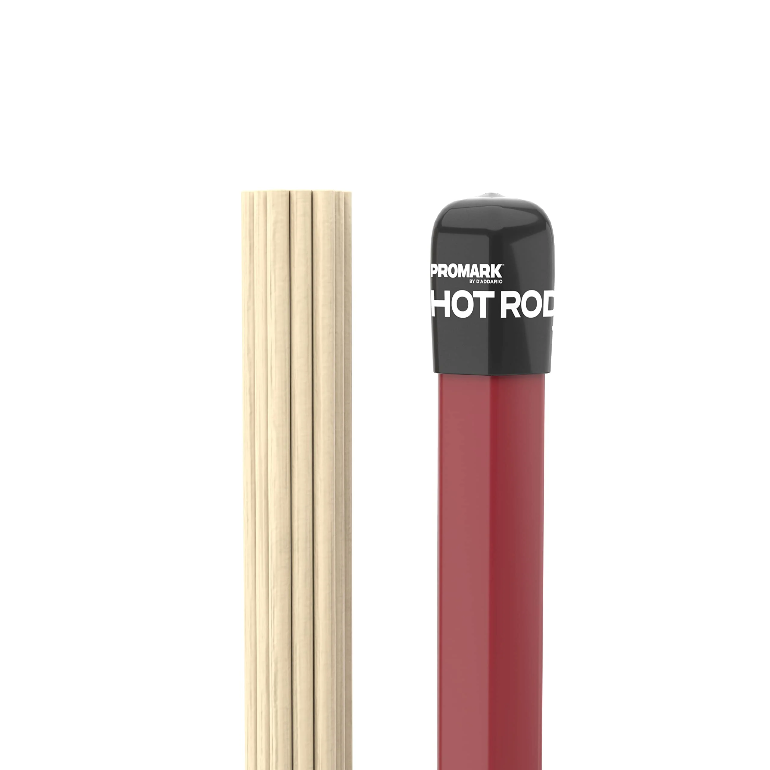 ProMark Hot Rods Drum Sticks - H-Rods Dowel Drumsticks - Quiet, For Small Performances - 5B, 550" Diameter - 16" Length - 1 Pair - Image 3
