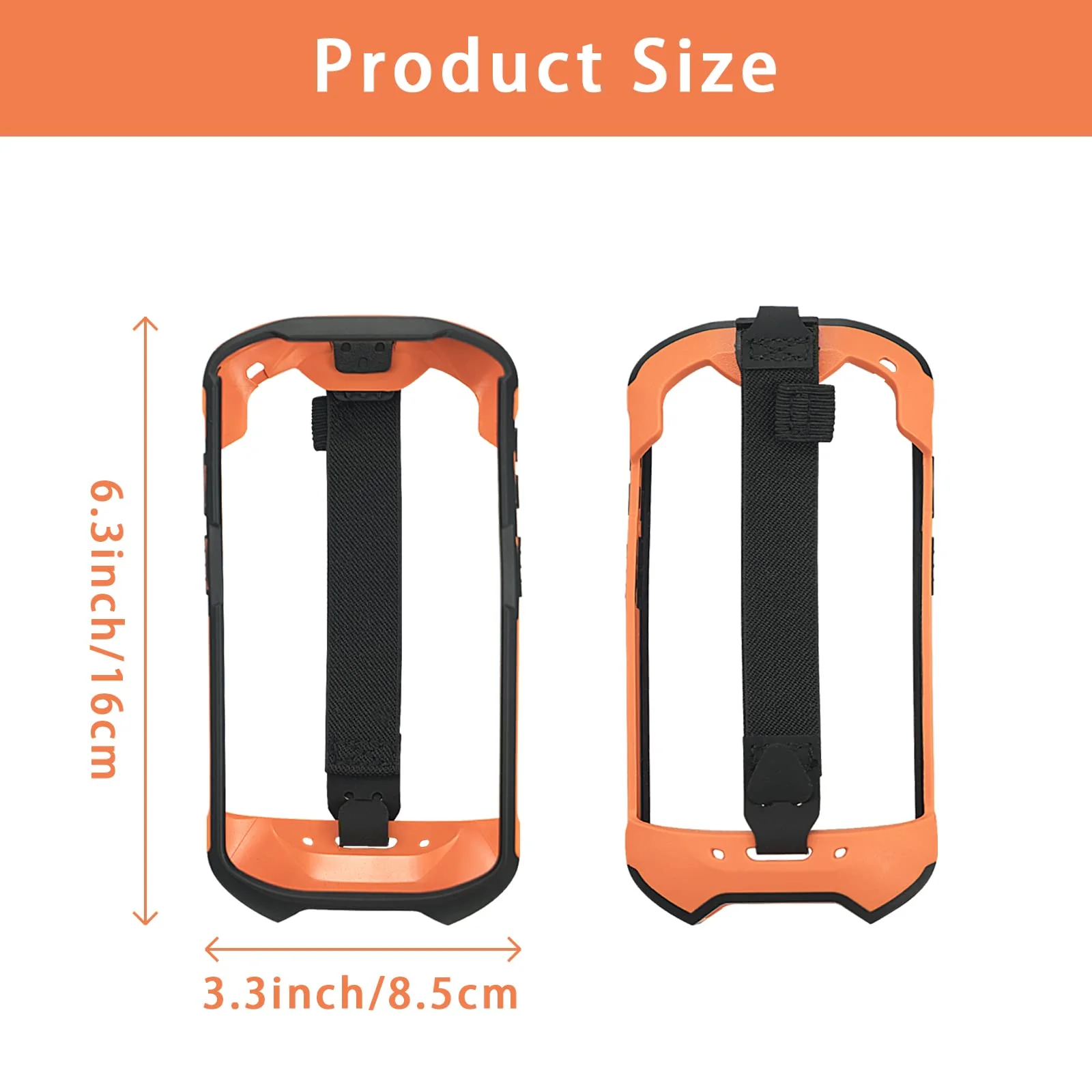 Protective Case Cover with Handstrap Rugged Boot Carrying Case for Zebra TC51 TC510K TC52 TC56 TC57 Rugged Bumper Case Armor Designed for Zebra Protection Tough Shock Proof,Orange Orange - Image 5