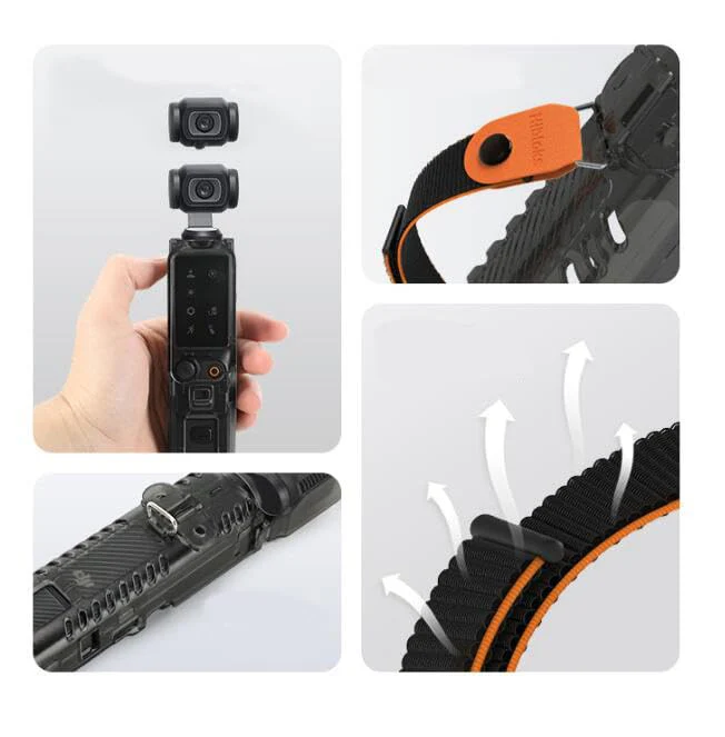 Protective Case Set For DJI Osmo Pocket 3,Protective case+gimbal transparent protective cover+safety cord,impact-proof All-around protection for gimbal, lens and screen - Image 5