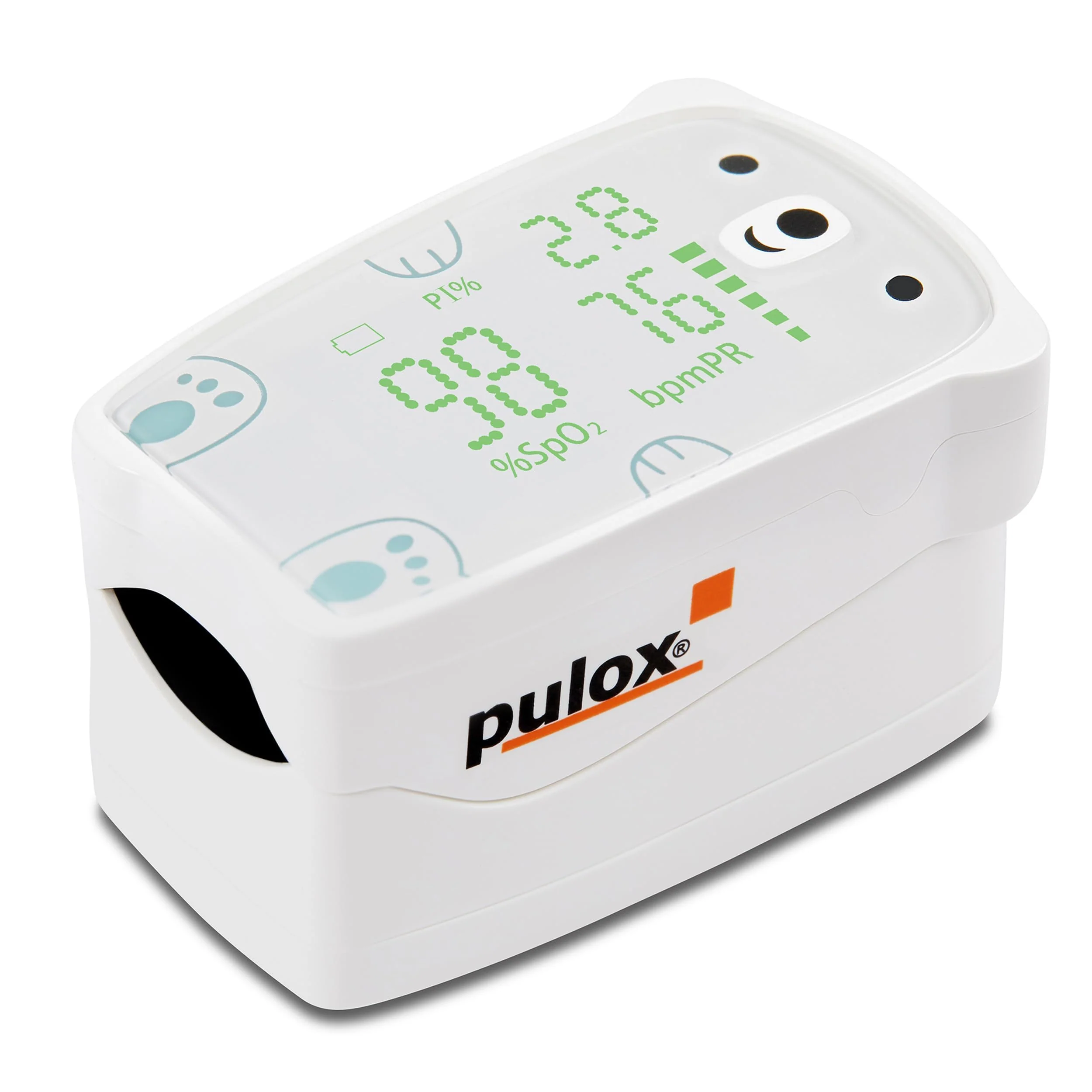 Pulox PO-235 Pulse Oximeter for Children for Measuring Oxygen Saturation, Pulse Rate and PI - with Alarm Function