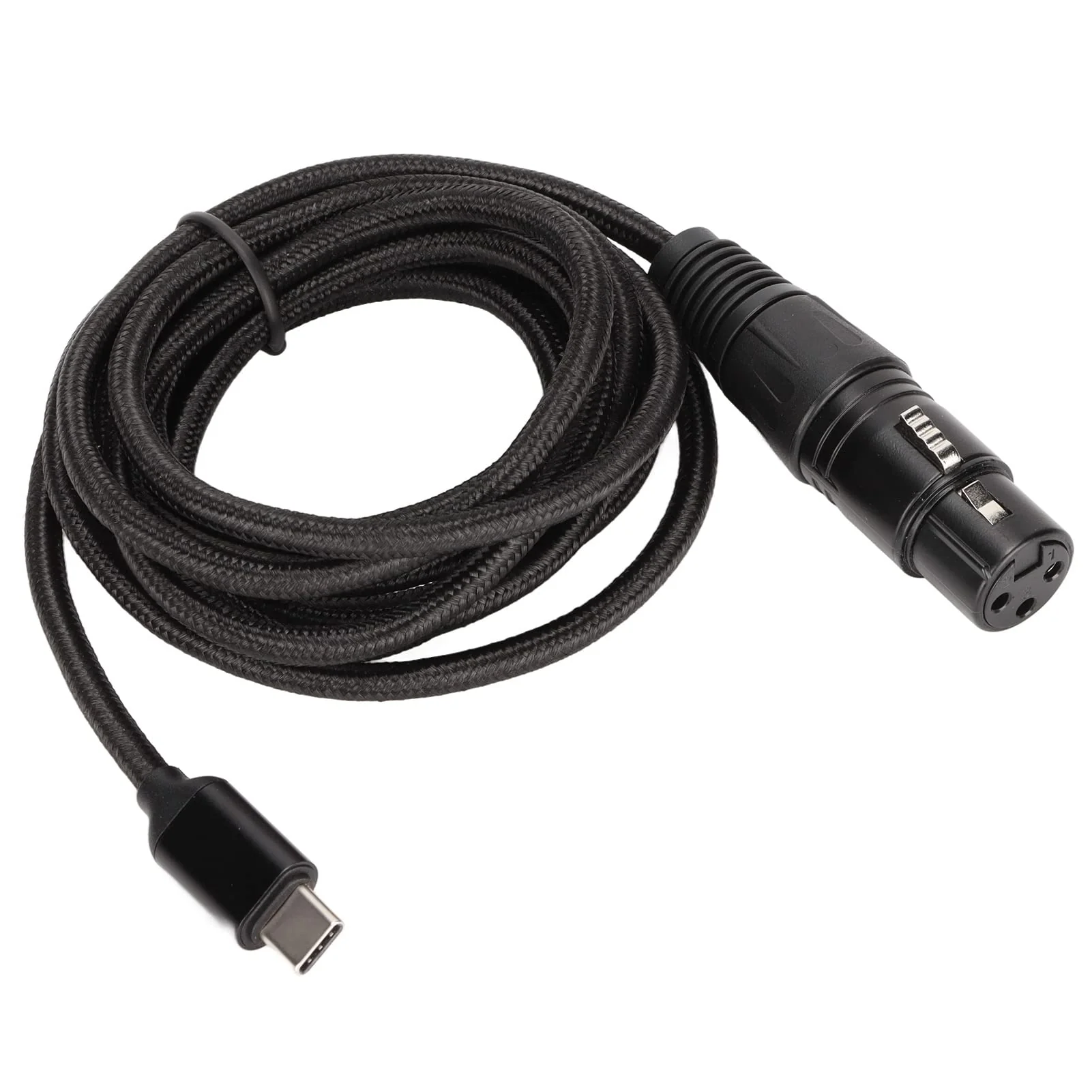 PUSOKEI USB C to XLR Female Cable, HiFi USB C Microphone Cable, Microphone Recording Line Built in D/A Conversion Chip for OS X, Plug and Play()