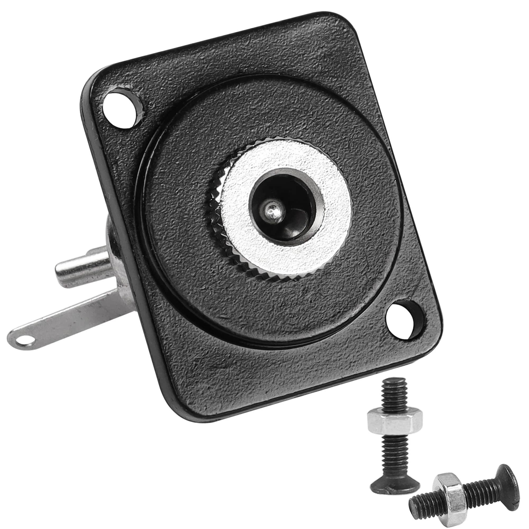 QIANRENON DC 5.5mm x 2.5mm Panel Mount, 2 Pole High Current Solder Wire, 5.5x2.5mm DC Socket, 50V 3A, XLR/D Panel Mount