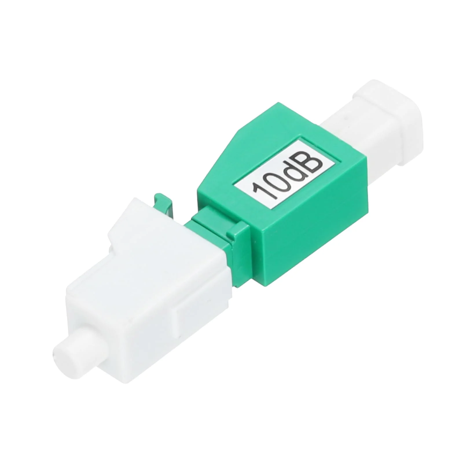 QUARKZMAN 10dB LC Fiber Optic Damper, LC/APC SM Single Mode Solid Glass Fiber Damper Male to Female for Fibre Optic Transfer Pack of 1 10 dB