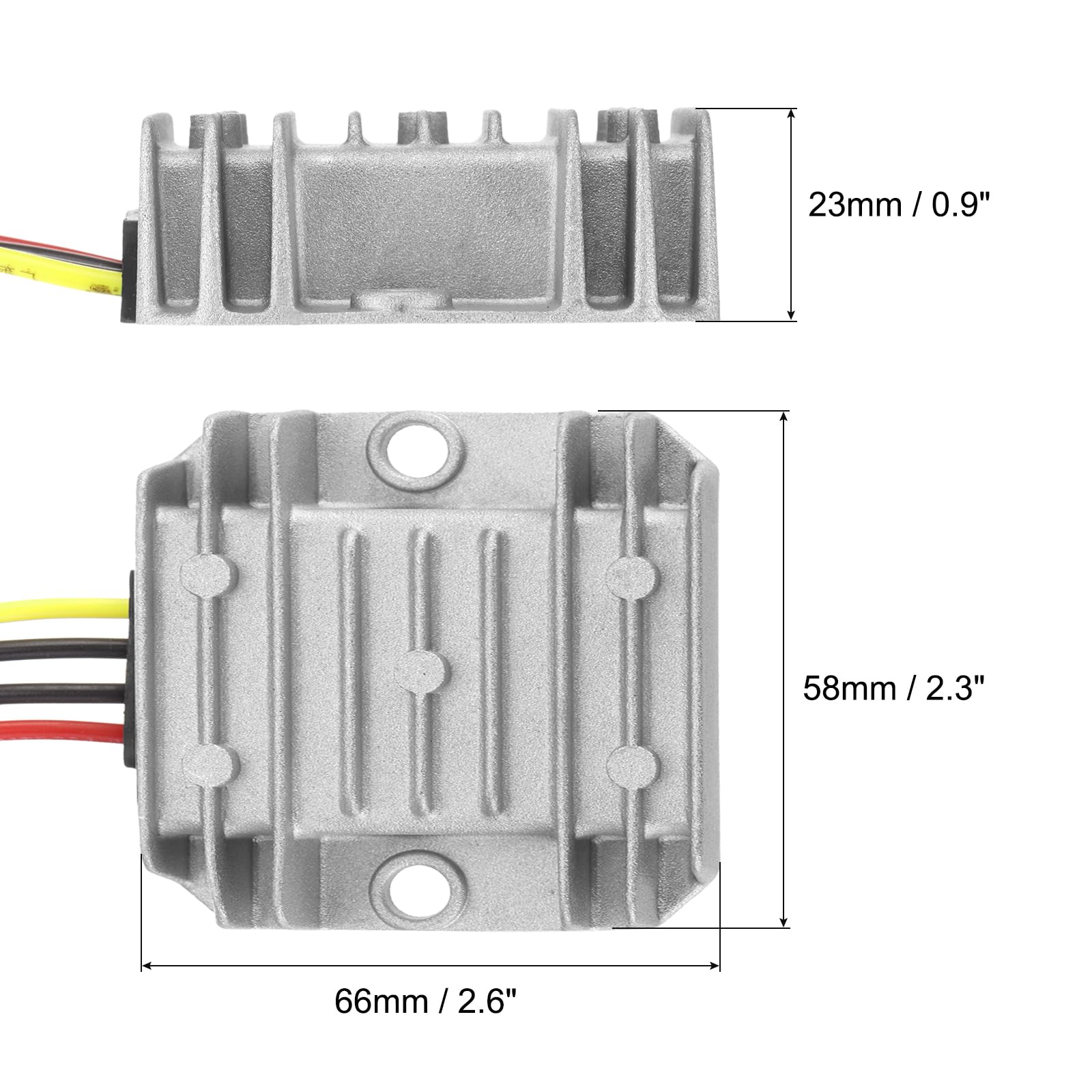 QUARKZMAN DC 12V/24V to DC 6V Voltage Converter 6A 36W Step Down Converter Voltage Reducer IP67 Waterproof Transformer Power Supply Module Power Adapter for Car Truck Solar System - Image 2