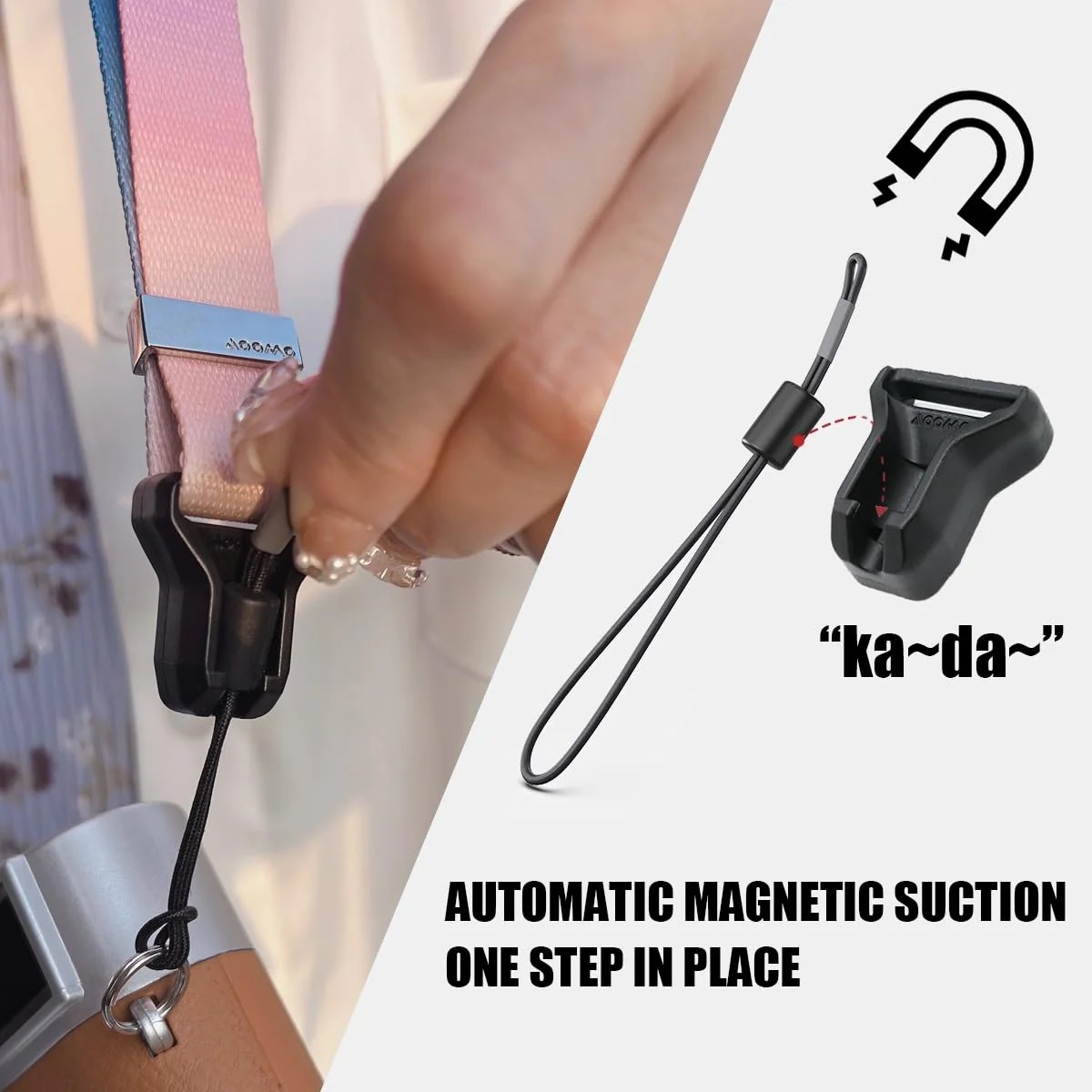 Quick Magnetic Buckle Camera Shoulder Strap Lanyard Camera Straps for Photographers for Magnetic Camera Neck Strap Aurora - Image 3