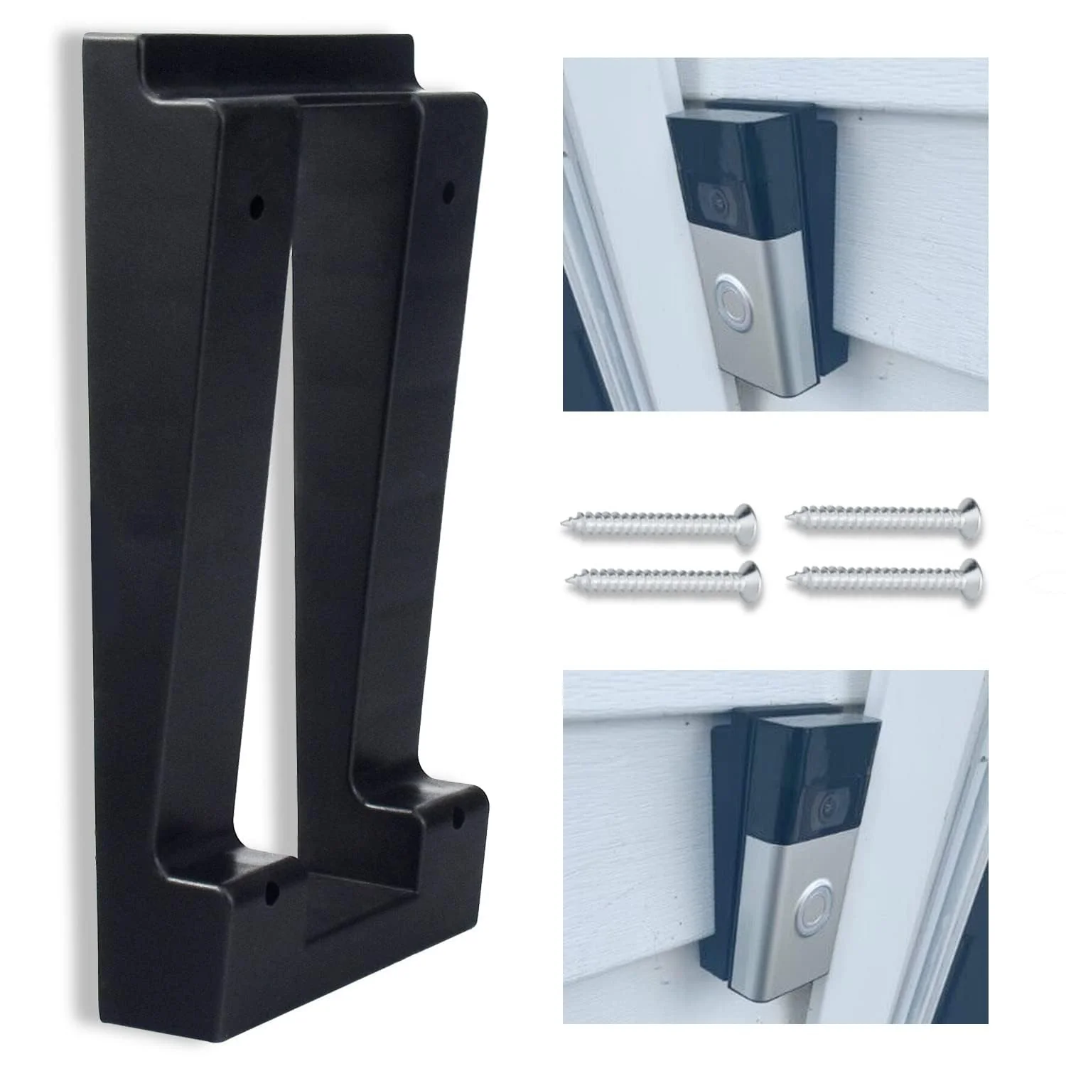 R-ing Doorbell Siding Mount/Vinyl Siding Angle Adjustment Mount for Ring Video Doorbell, Ring 2, Ring 3, Ring 3 Plus Video Doorbell for Standard Style Siding