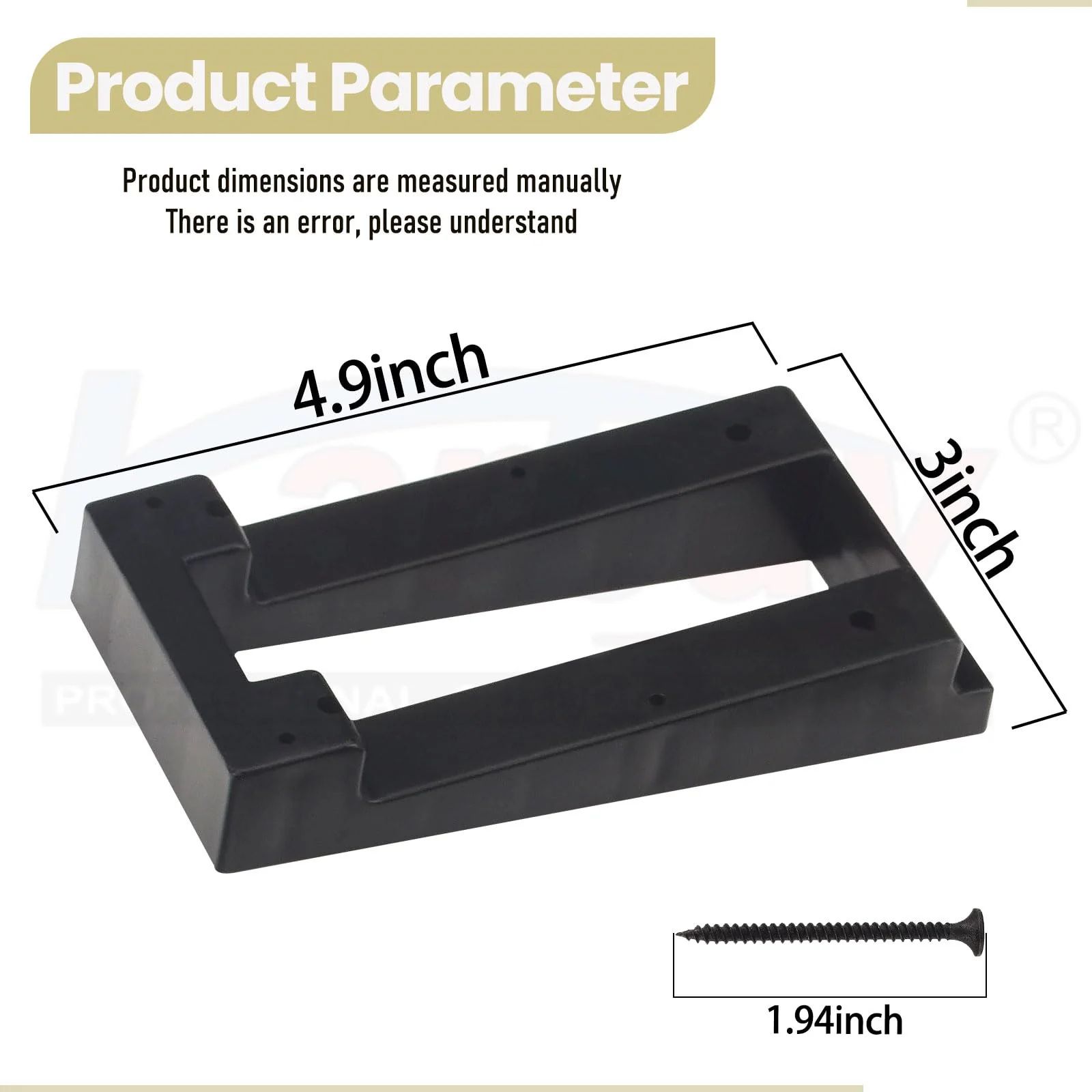 R-ing Doorbell Siding Mount/Vinyl Siding Angle Adjustment Mount for Ring Video Doorbell, Ring 2, Ring 3, Ring 3 Plus Video Doorbell for Standard Style Siding - Image 2