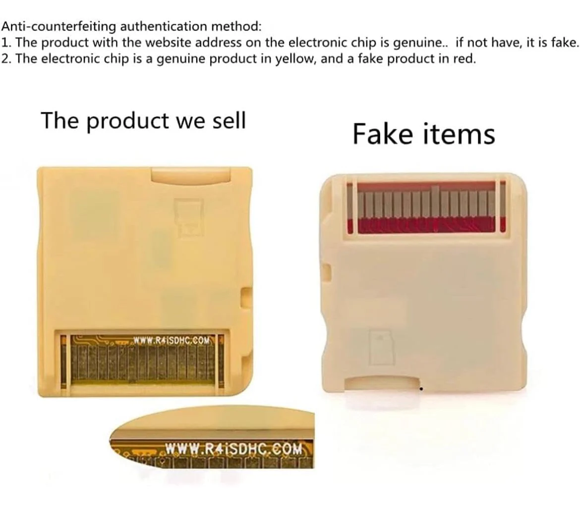 R4 SDHC 2024 Gold Adapter with 32 GB Micro SD with YS Menu with 500 in 1 Will Work On DS DSI DSIXL 2DS 2DSXL 3DS 3DSXL - Image 4