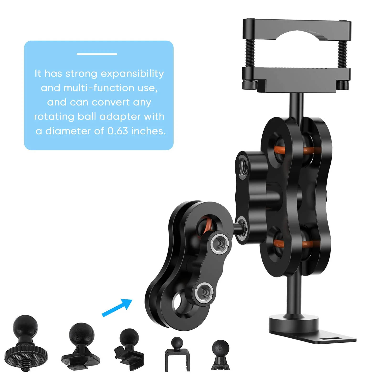 Radar Detector Mount, Rearview Mirror Rod Radar Mounting Base, Suitable for Uniden Radar Models - Image 6
