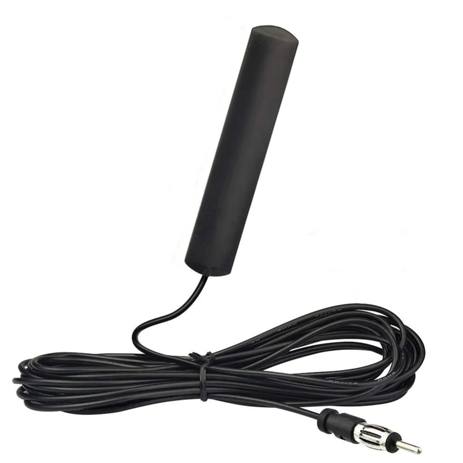 Radio Antenna for Cars, Trucks, RV, SUV -AM FM Radio Antenna, Hidden Windshield Antenna with DIN Plug, Adhesive Mount Hidden Patch Antenna for Vehicle Car Truck Stereo Receiver Player Amplifier