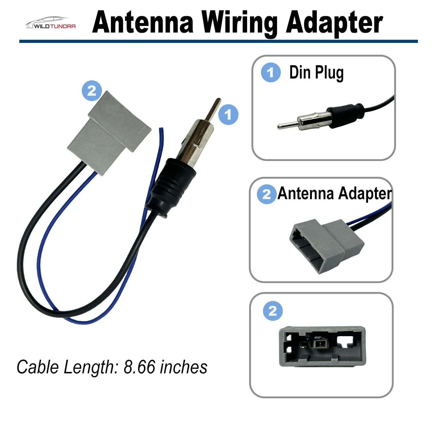 Radio Wiring Harness 20Pin Connector for Nissan 2007-2017/Infiniti 2009-2012/Subaru 2008-2015 Aftermarket Radio Stereo Wire Harness with Antenna Adapter Aftermarket car Stereo Receiver Wire Cable 12-pin, with Antenna Adapter - Image 6