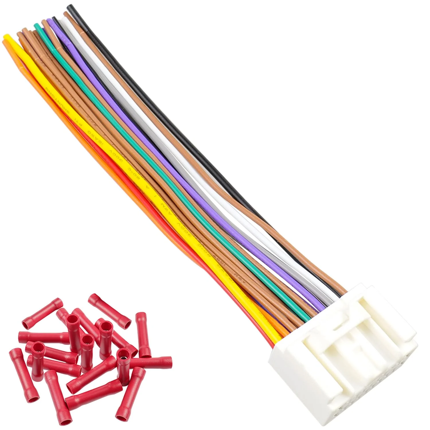 Radio Wiring Harness 20Pin Female Connector Fit for Toyota Lexus 2004-UP with JBL Amplifier Car Stereo Wire Harness Adapter Cable 20P Female Harness for Toyota (w/JBL) - Image 7